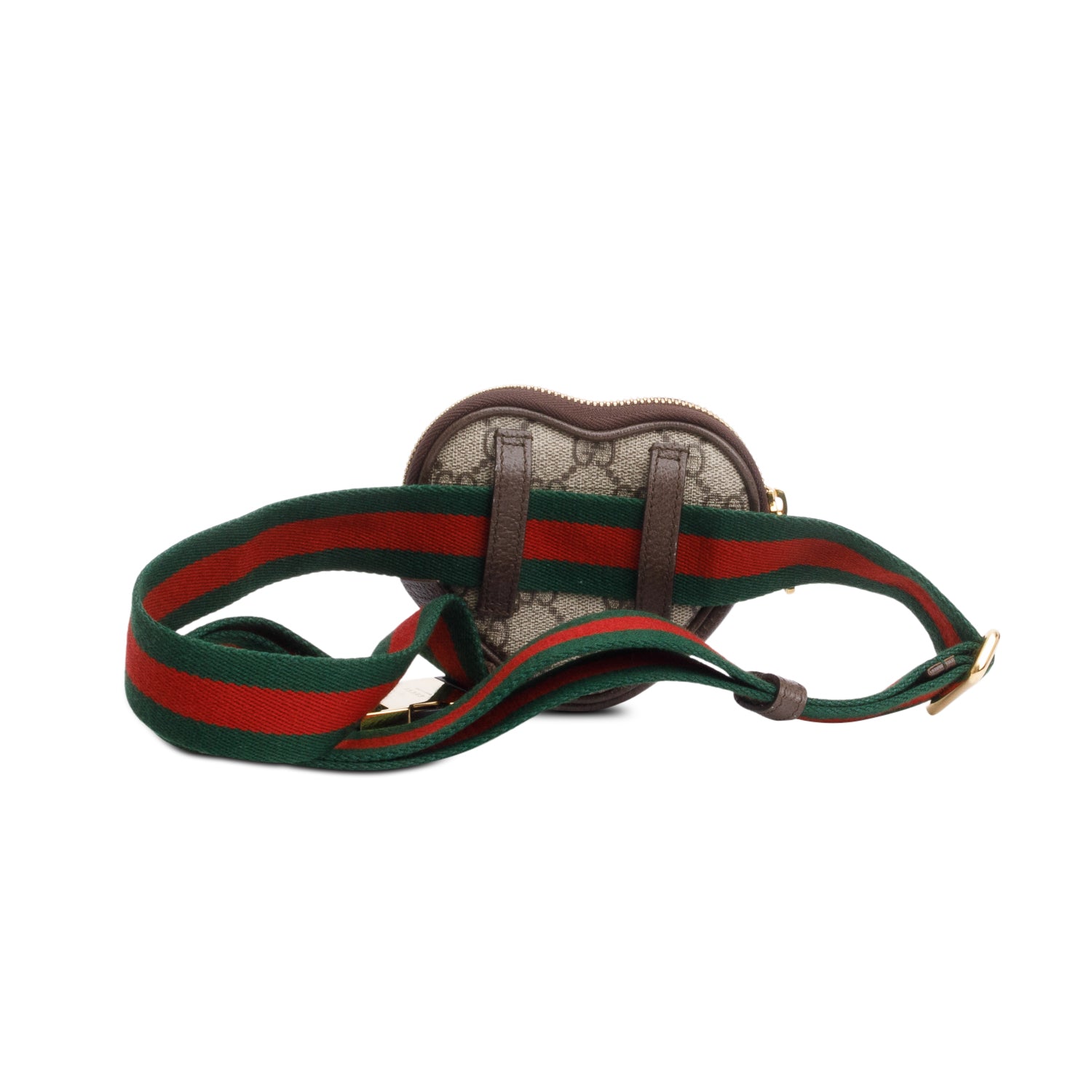 Gucci GG Supreme Web Ophidia Heart Utility Belt Bag