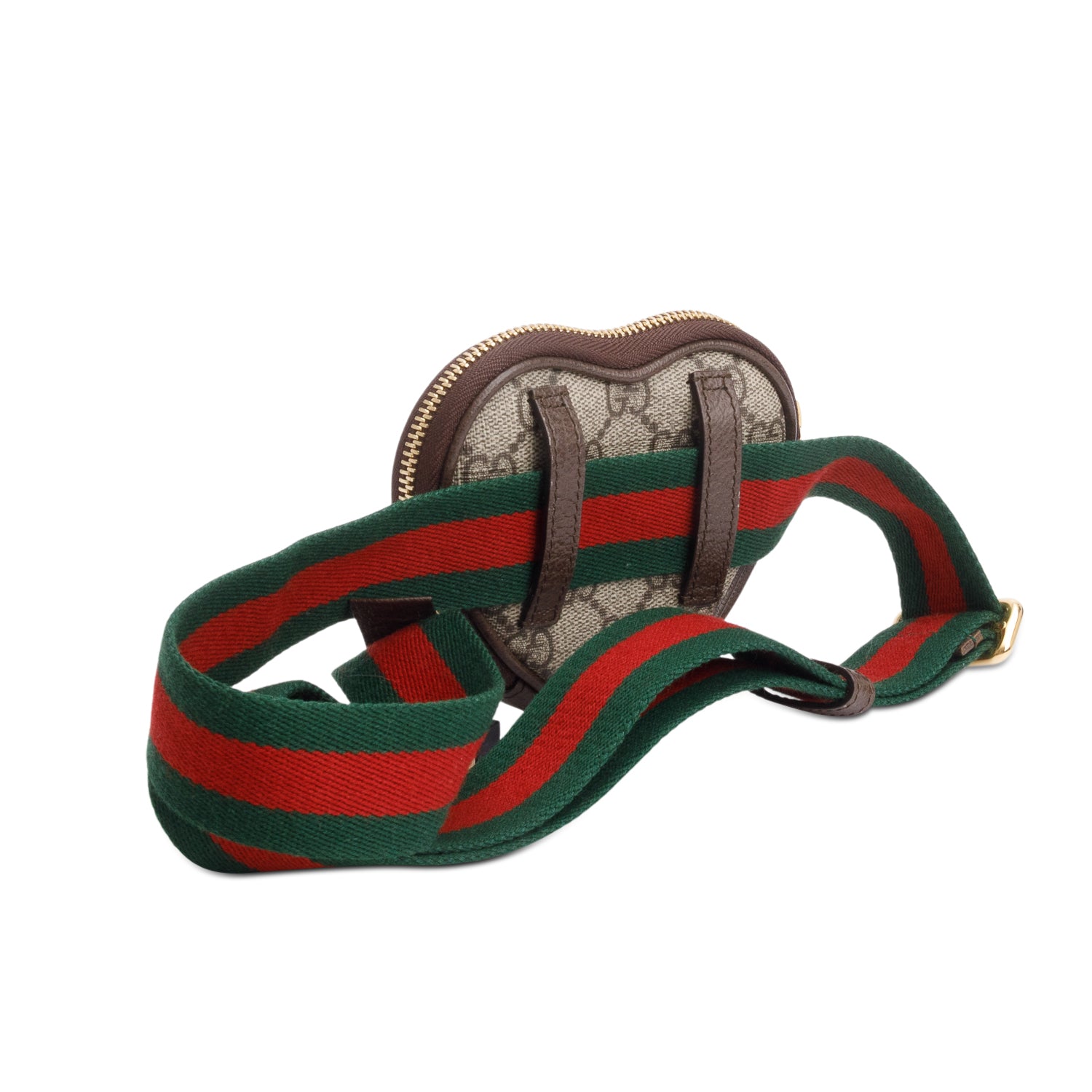 Gucci GG Supreme Web Ophidia Heart Utility Belt Bag