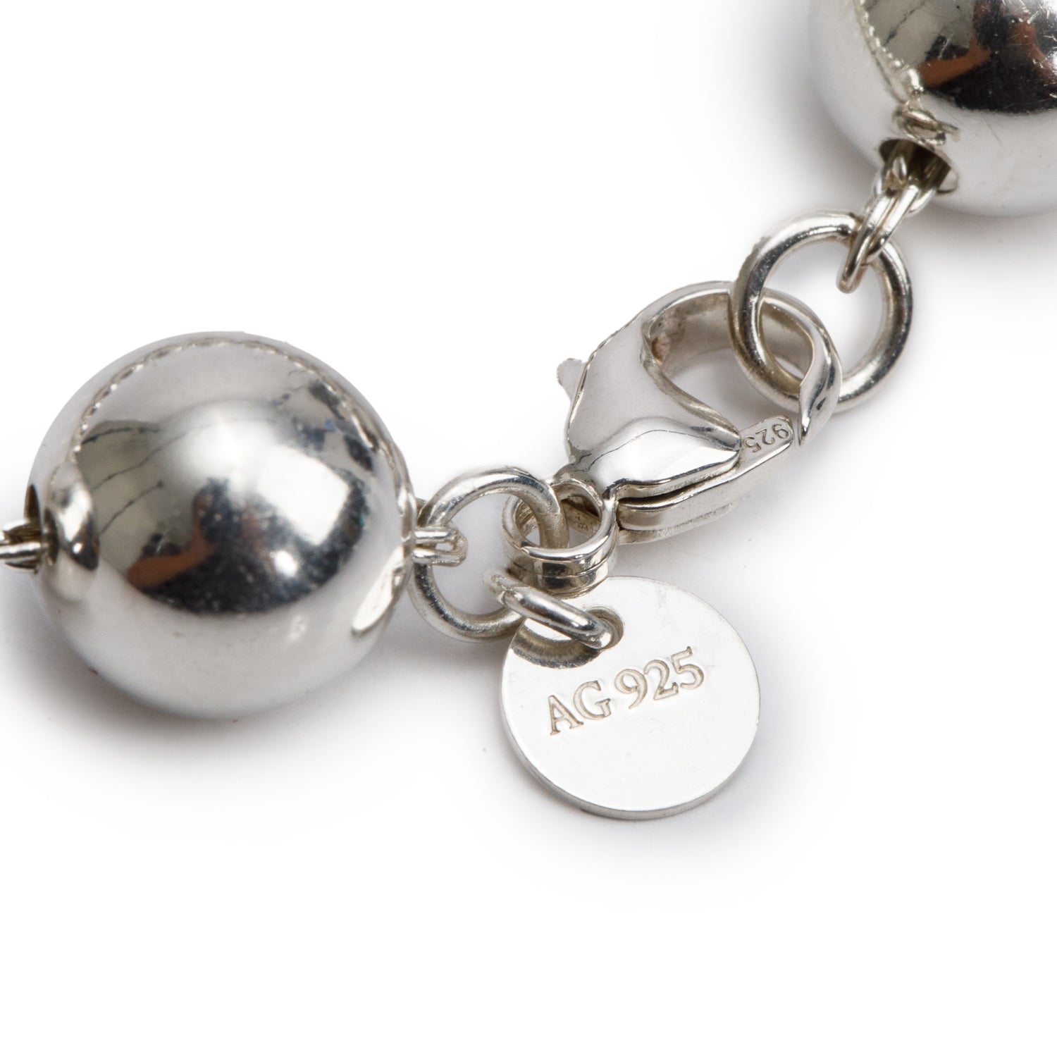 Tiffany & Co. Sterling Silver 10 MM HardWear Ball Bracelet
