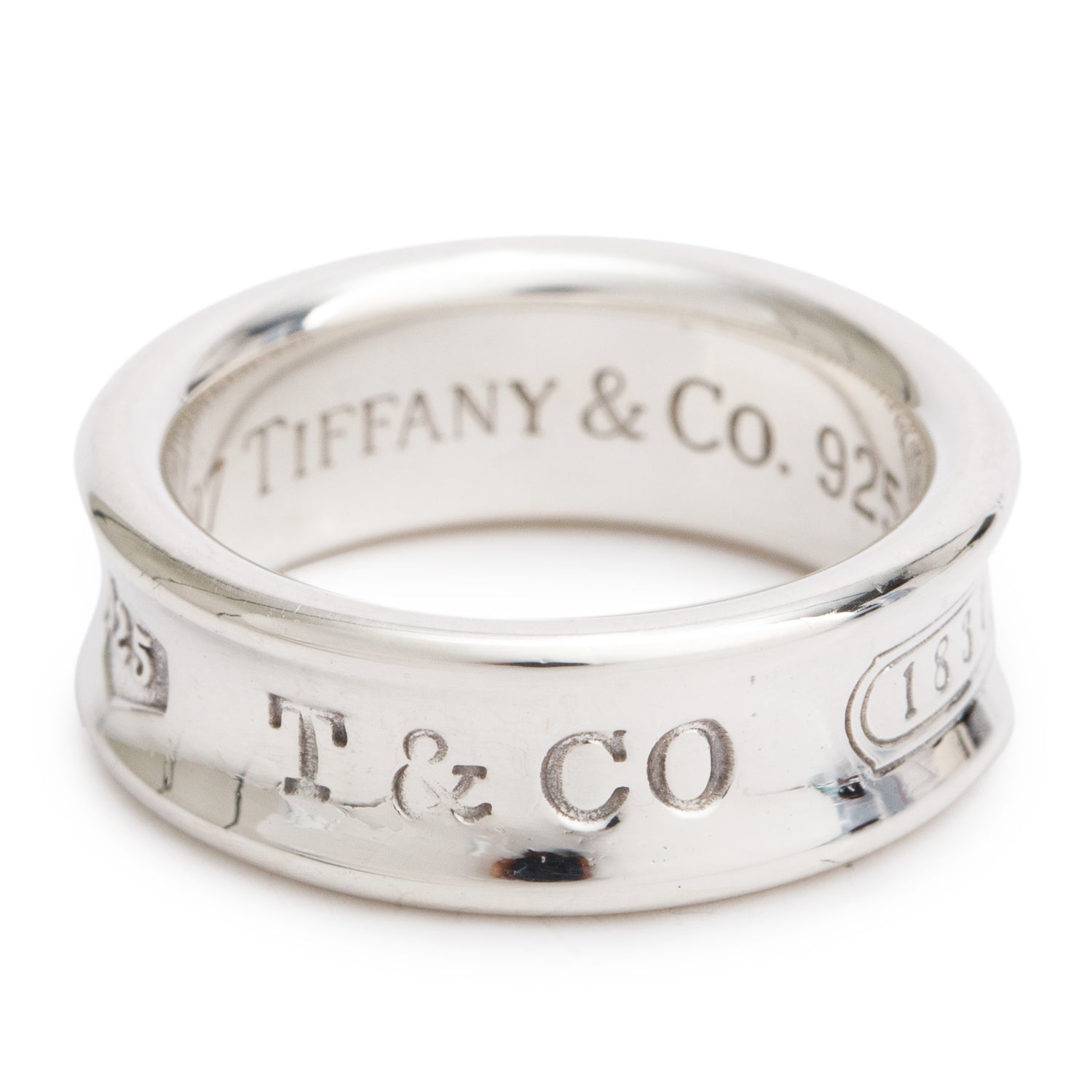 Tiffany & Co. Sterling Silver 1837 Ring, Size 6