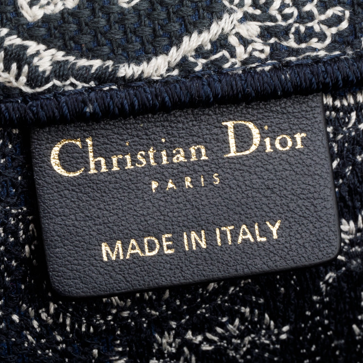 Christian Dior 2022 Large Ecru and Blue Toile de Jouy Embroidery Canvas Book Tote w/ Authenticity Card