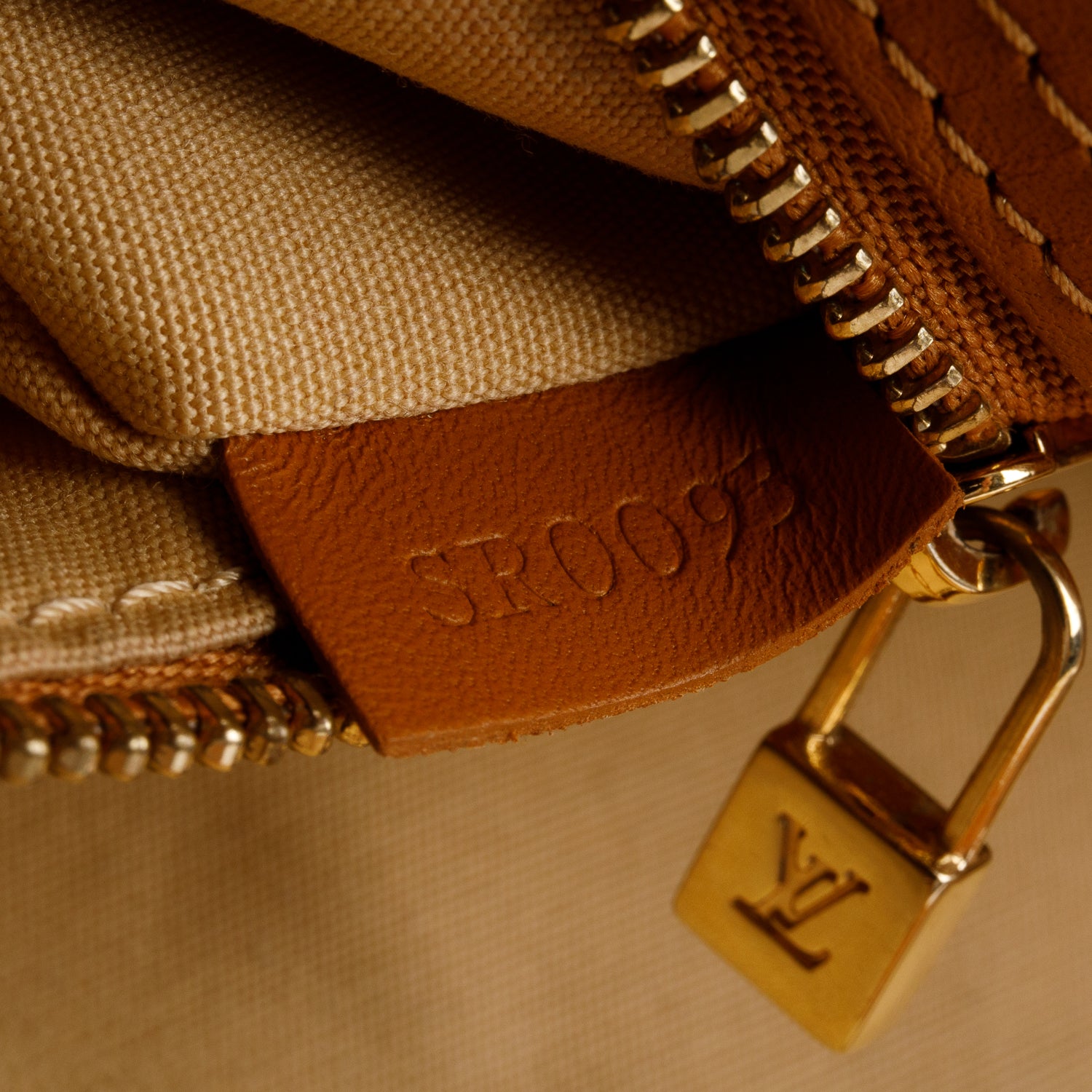 Louis Vuitton Beige Idylle Monogram Mini Lin Sac Lucille GM