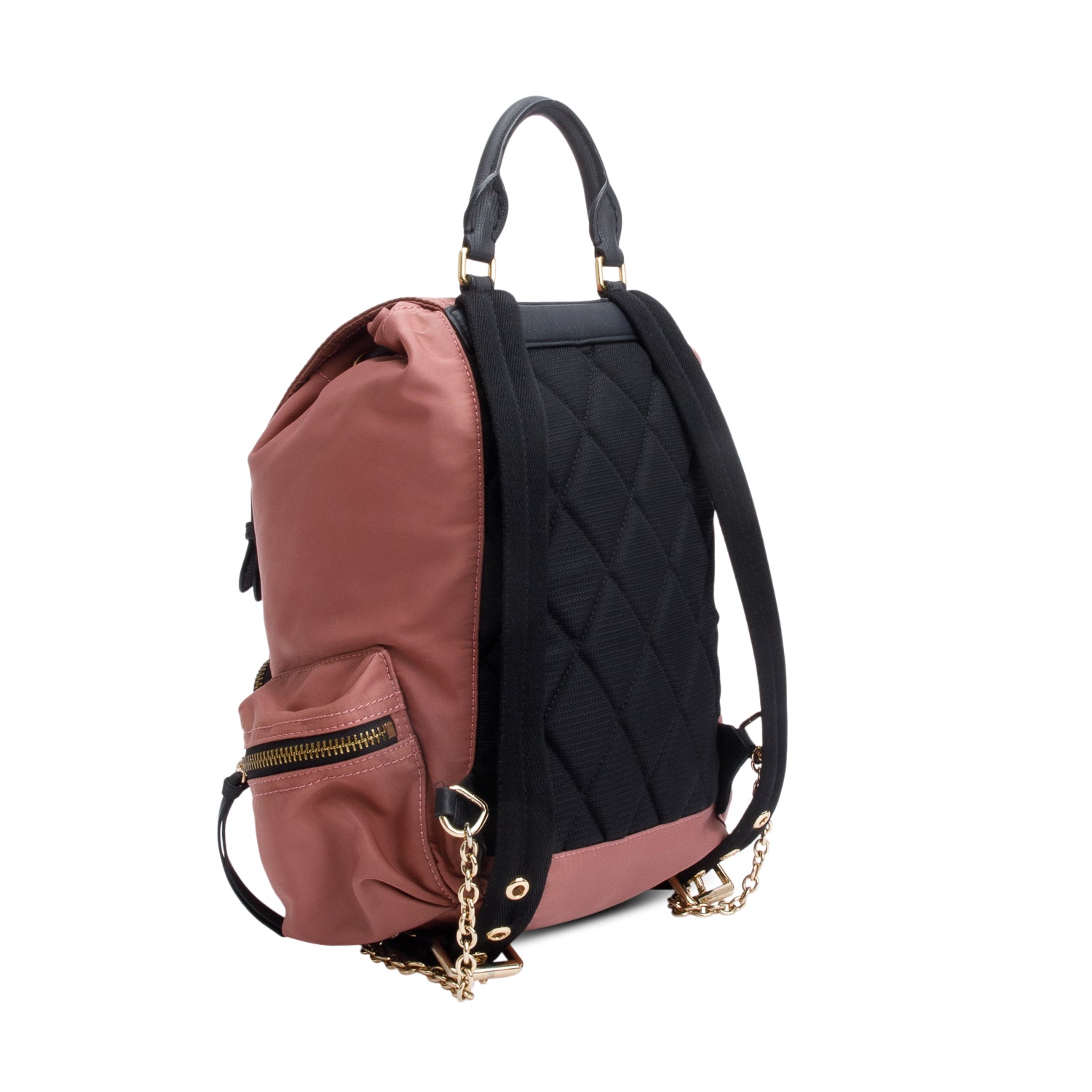 Burberry Pink Technical Nylon Rucksack Backpack