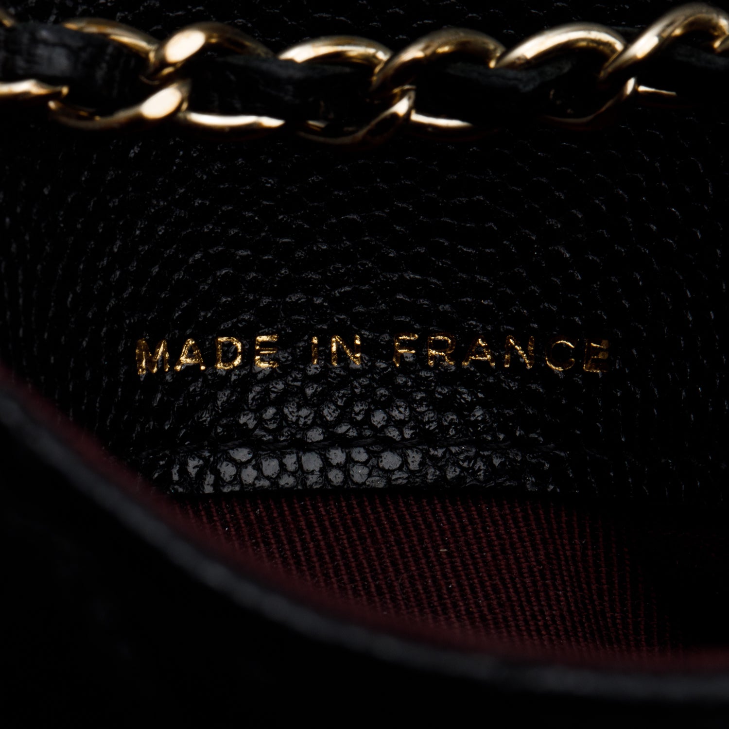 Chanel 2020 Black Quilted Caviar Leather Classic Card Holder Chain Belt Bag