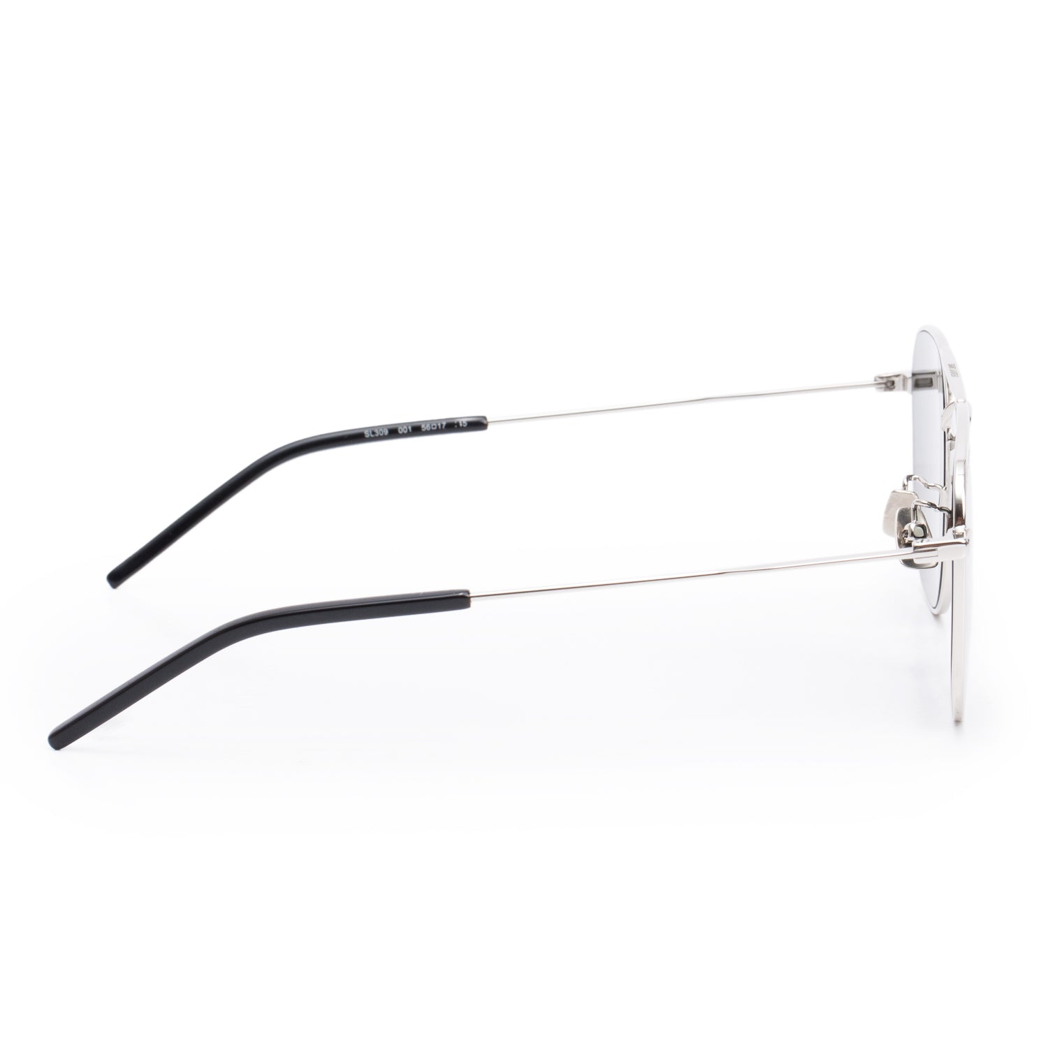 Saint Laurent Silver Tone SL 309 Aviator Sunglasses w/ Case