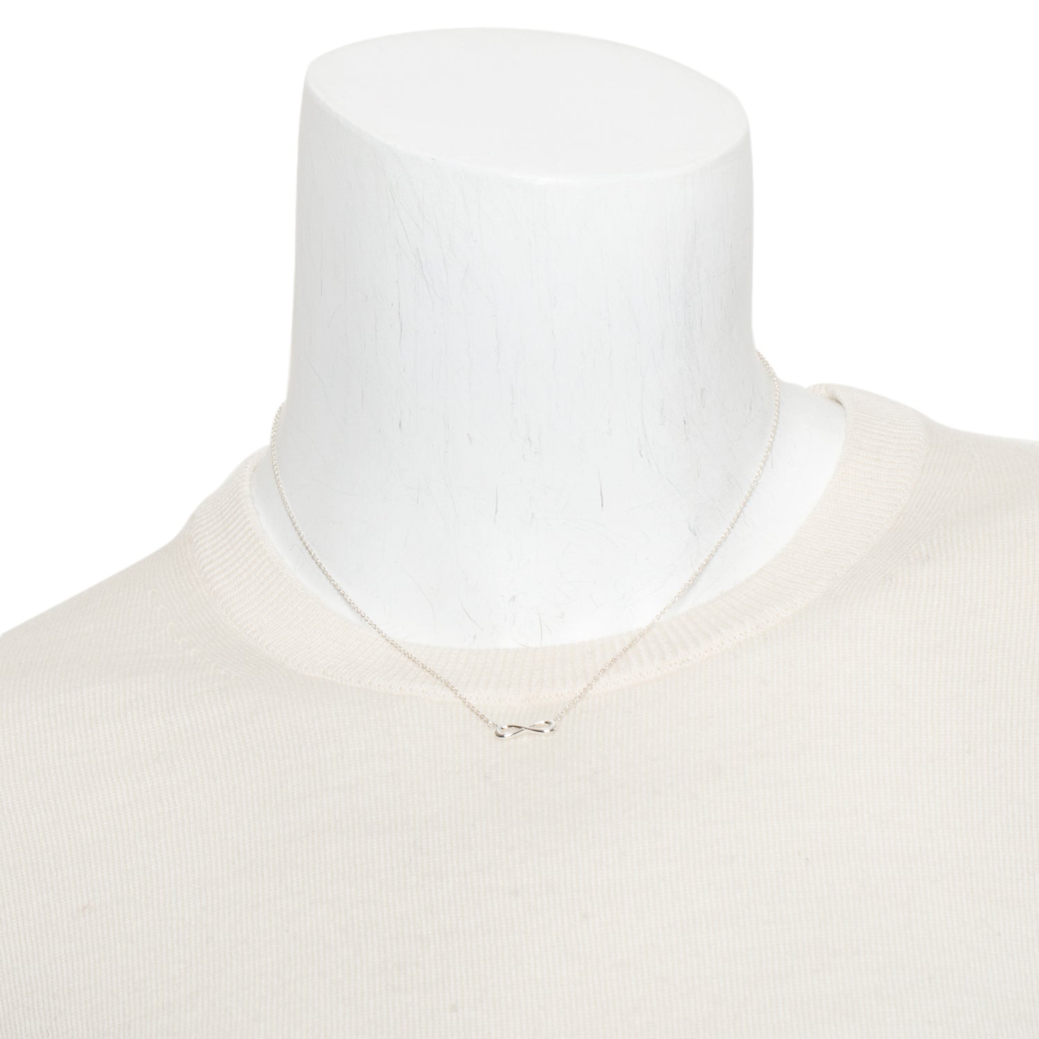 Tiffany & Co. Sterling Silver Mini Infinity Pendant Necklace