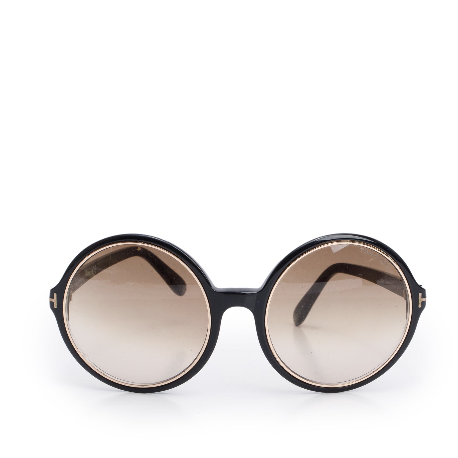 Tom Ford TF268 Carrie Round Oversized Sunglasses w/ Case