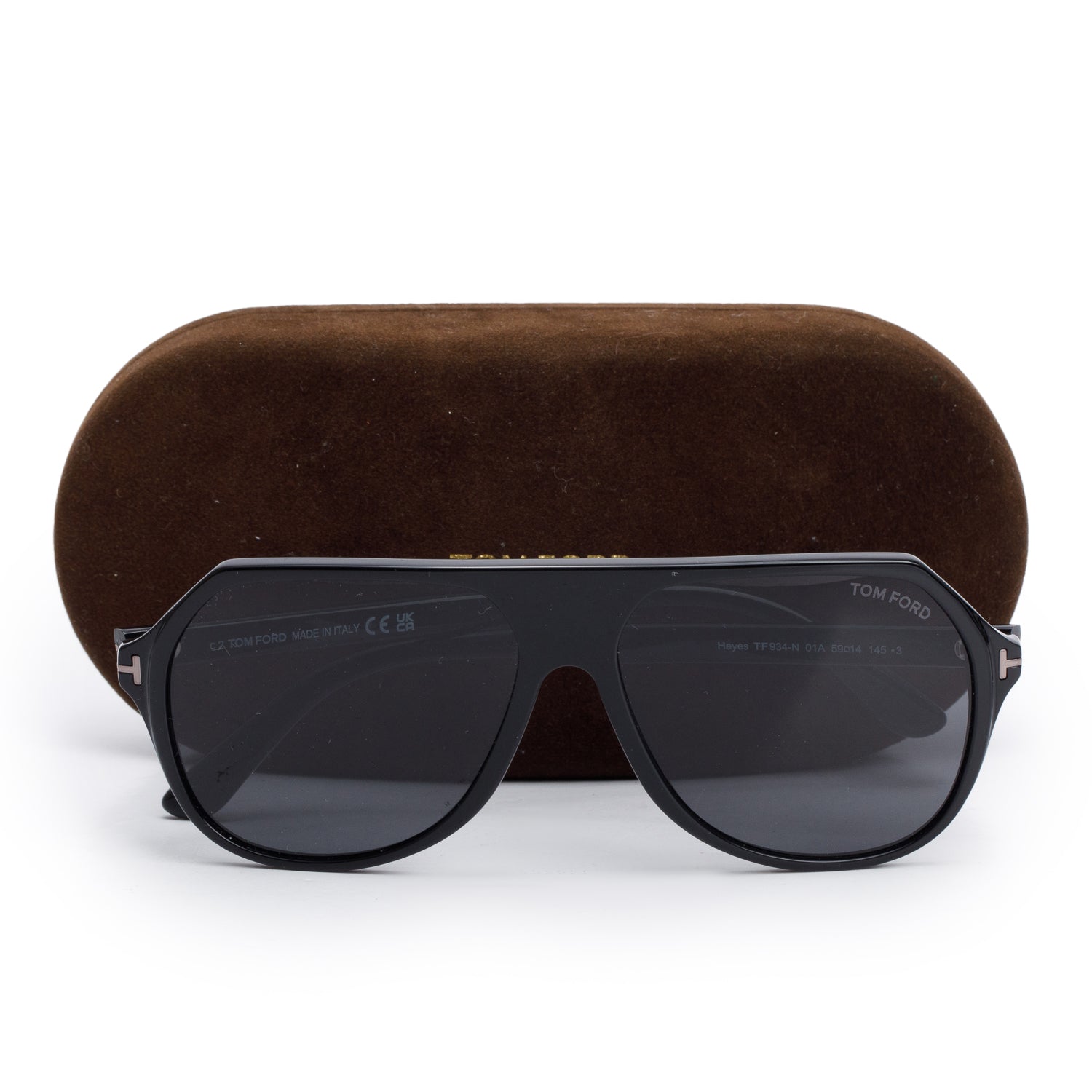 Tom Ford Hayes TF934-N Aviator Sunglasses w/ Case