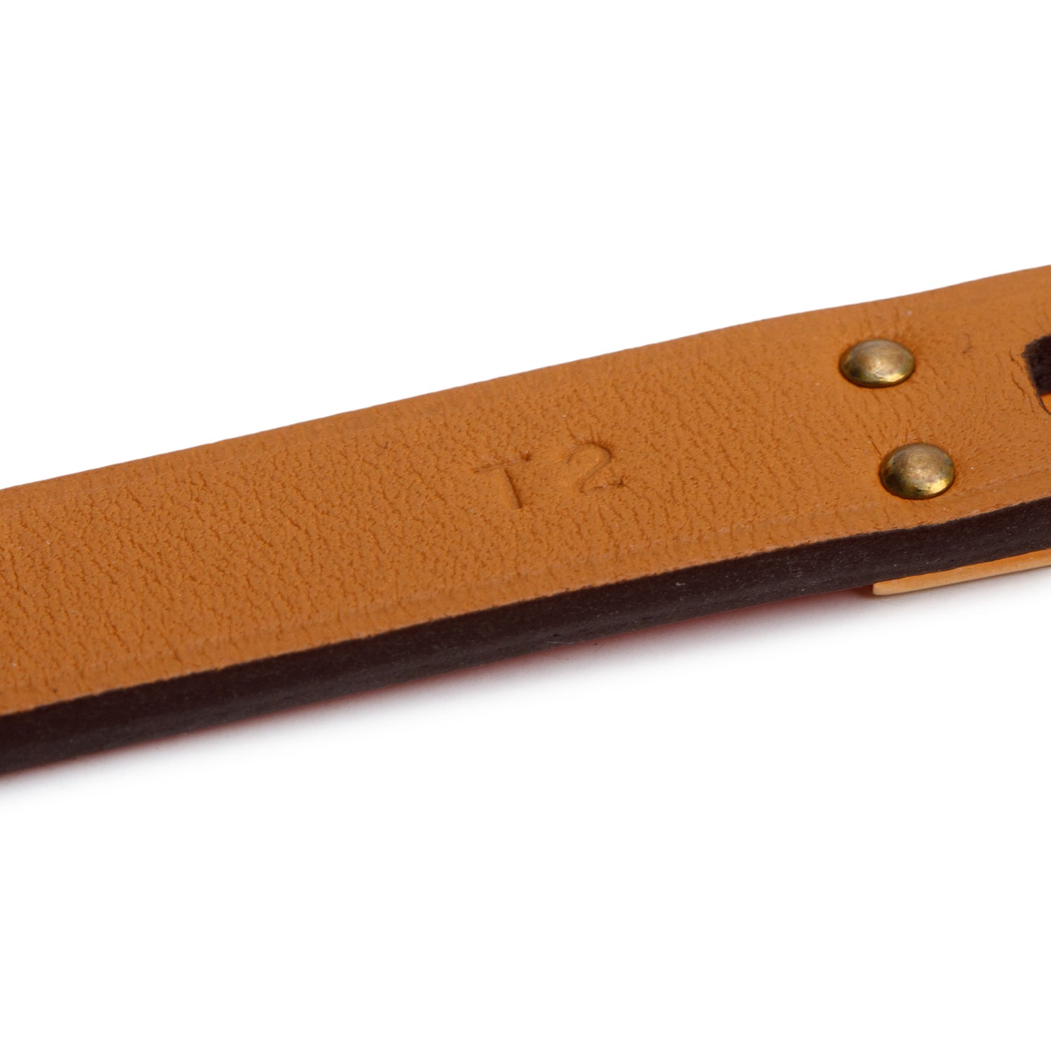 Hermes Rose Gold Plated Pink Leather Mini Kelly Double Tour Bracelet, Size T2 w/ Box