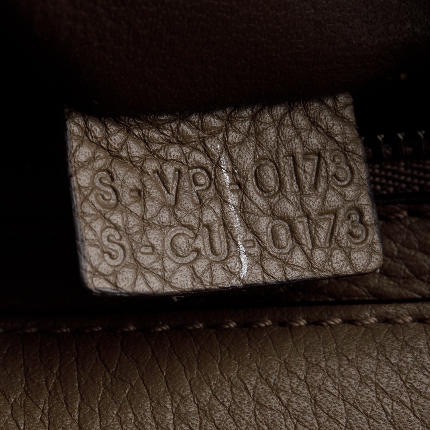 Celine Taupe Calfskin Leather Suede Trim Medium Trapeze Bag w/ Strap