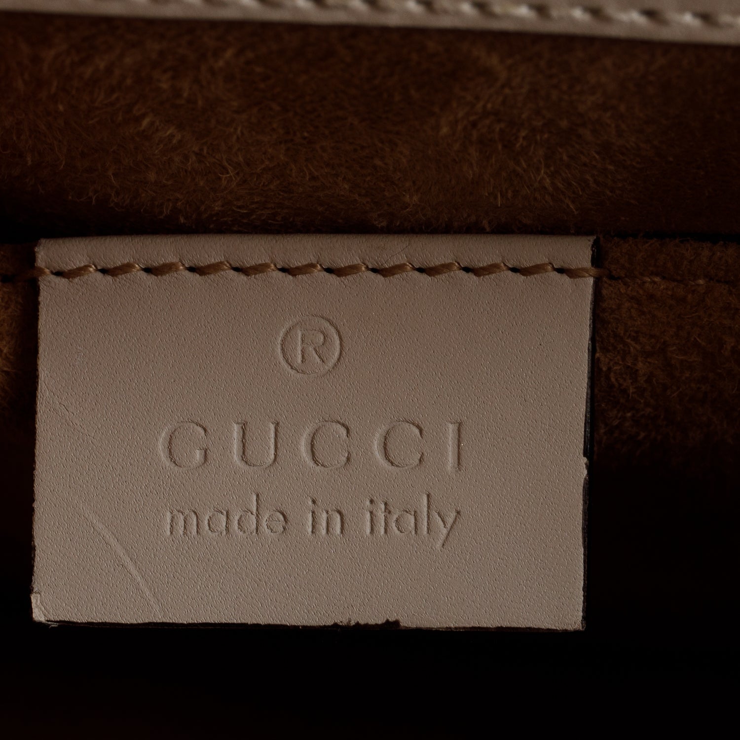 Gucci White Calfskin Leather Web Mini Sylvie Chain Shoulder Bag