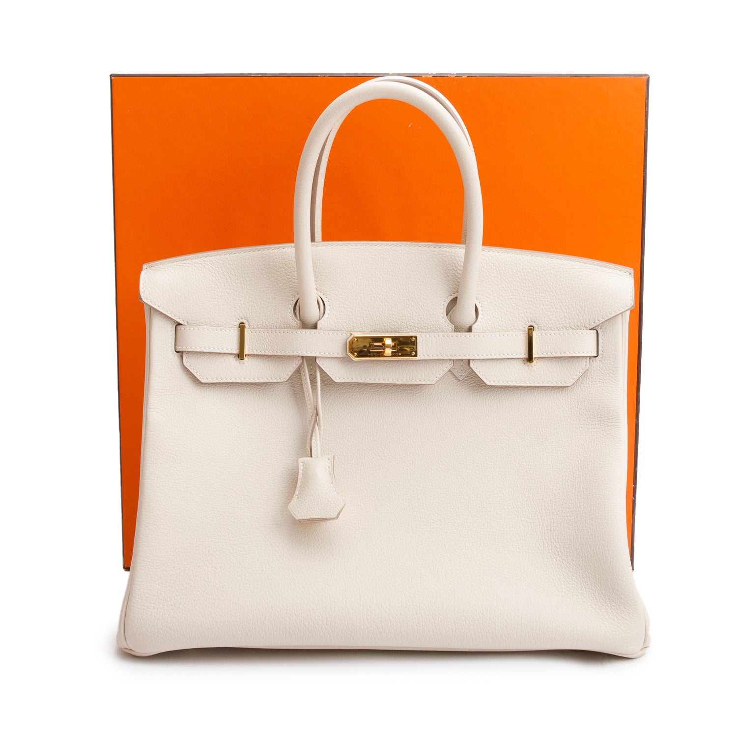 Hermes Craie Togo Birkin 35 w/ Box & Receipt