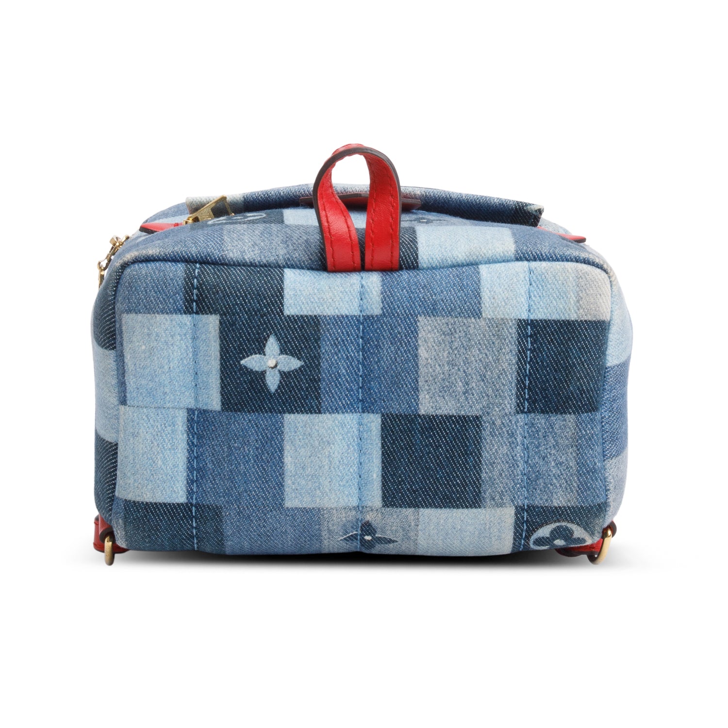 Louis Vuitton Blue Damier Denim Palm Springs Mini Backpack