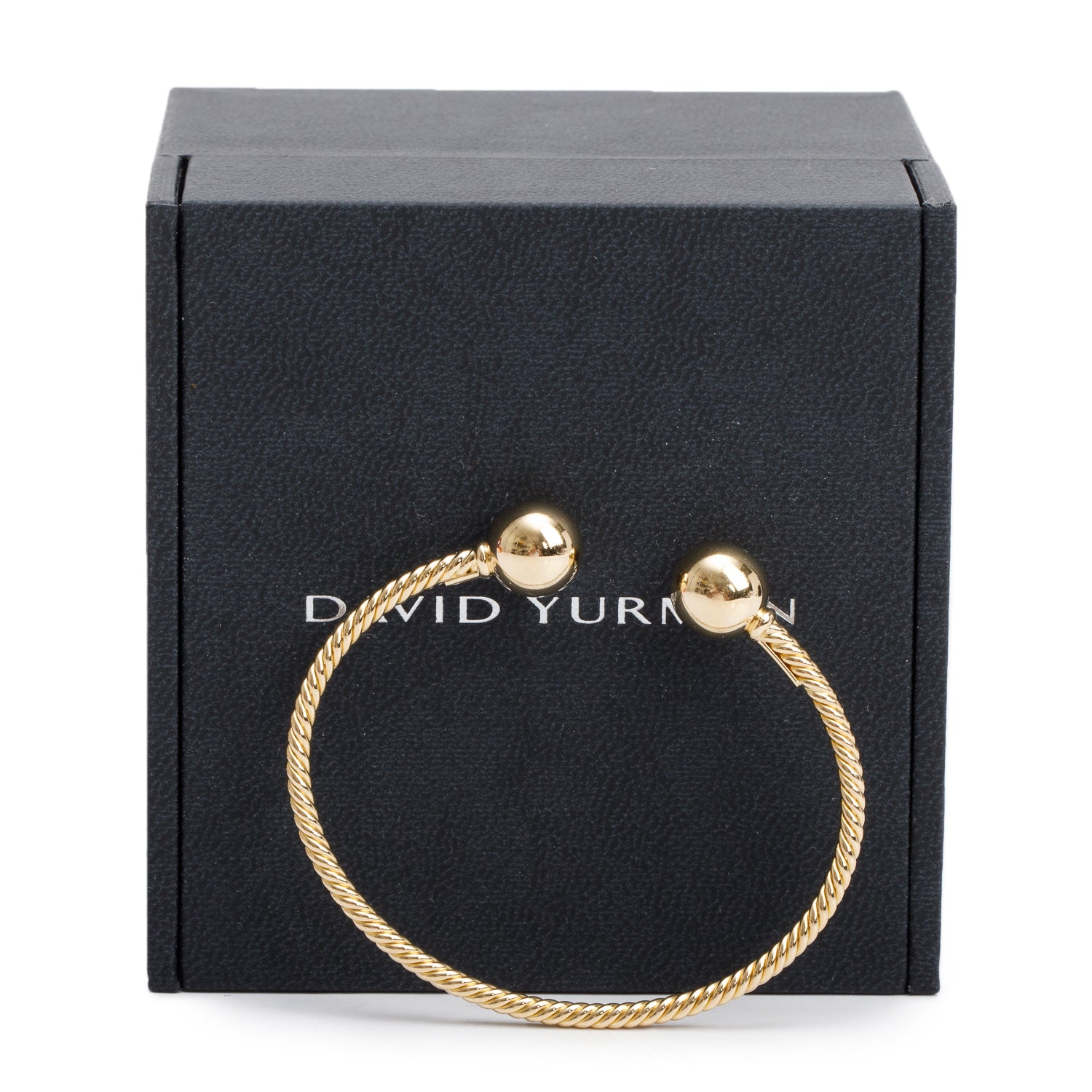 David Yurman 18k Yellow Gold Solari Cablespira 2.6 MM Bracelet w/ Box