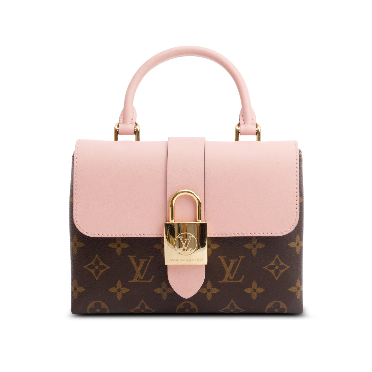 Louis Vuitton Monogram Pink Leather Locky BB w/ Strap & Box