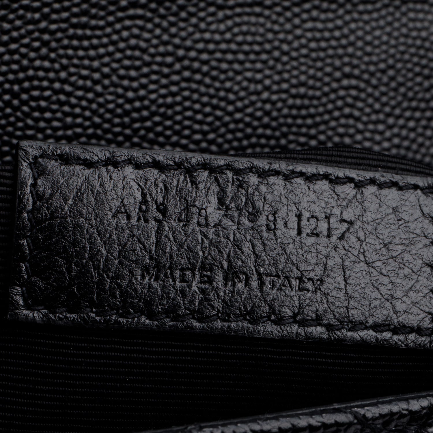 Saint Black Quilted Grain De Poudre Leather Large Envelope Chain Bag