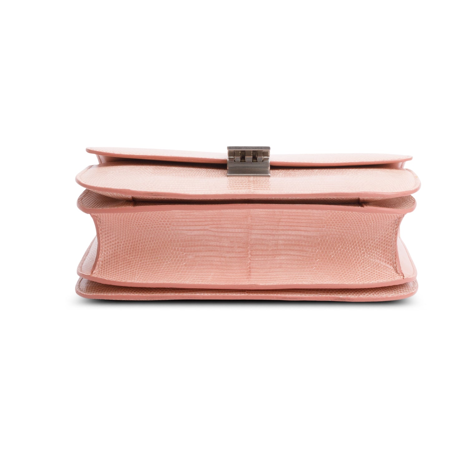 Celine Pink Lizard Medium Classic Box Flap Bag