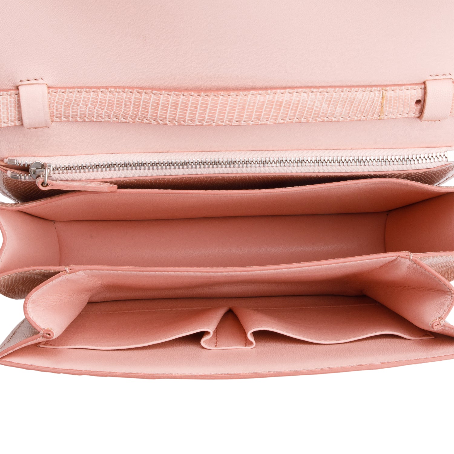 Celine Pink Lizard Medium Classic Box Flap Bag