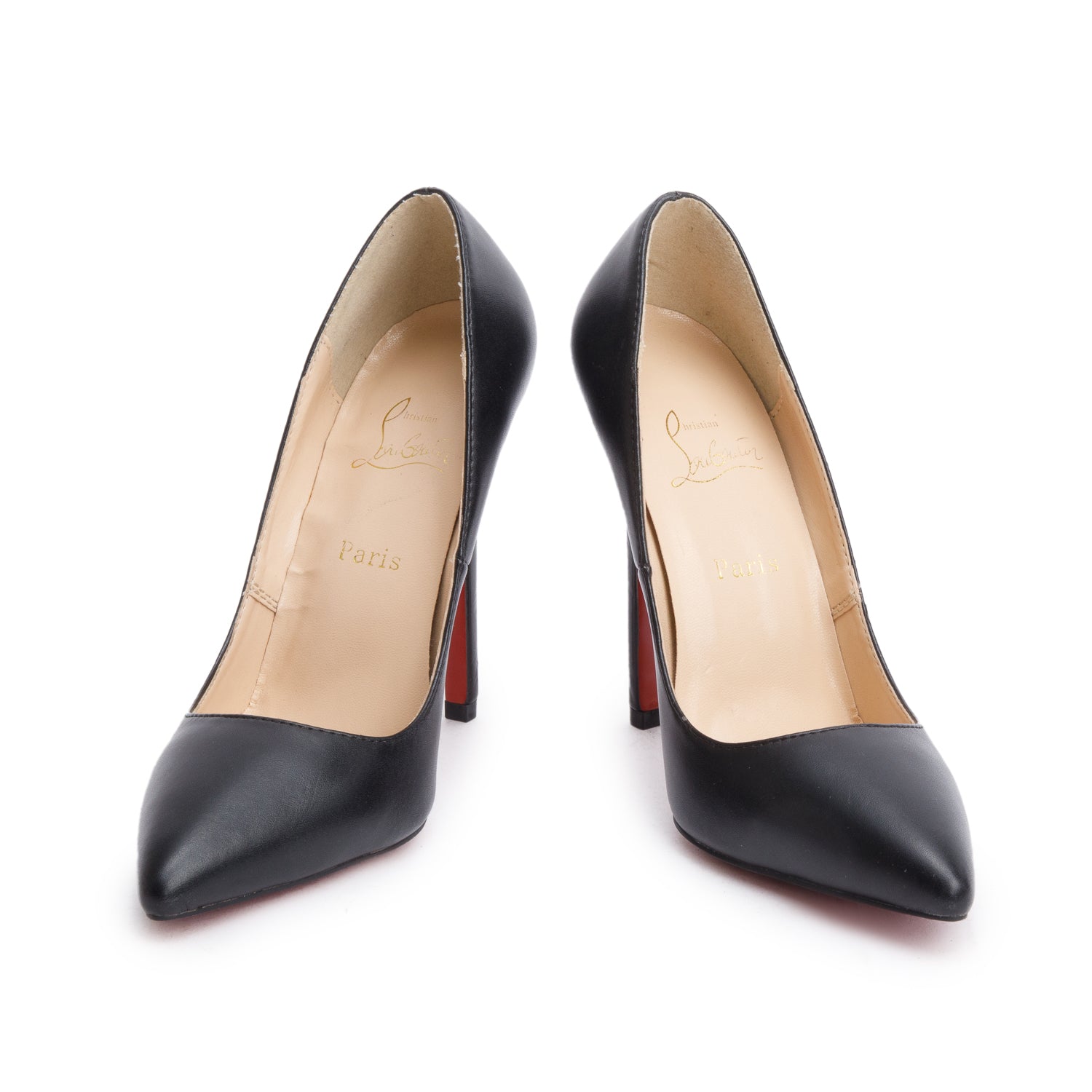 Christian Louboutin Black Leather So Kate 120 Pumps, Size 38