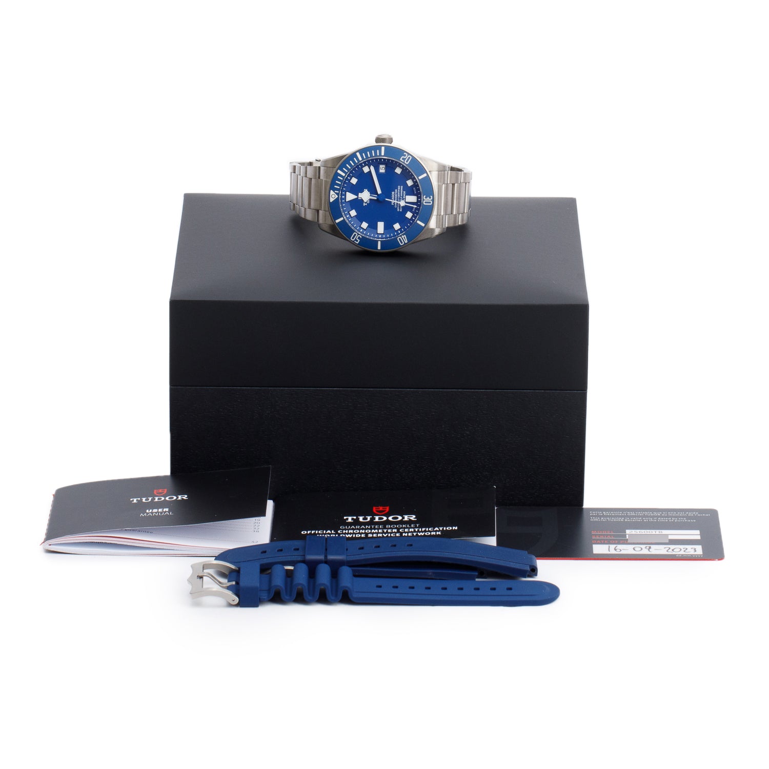 Tudor 2023 Titanium Blue Dial Pelagos 42 MM Automatic Watch 25600TB w/ Box, Papers & Extra Straps