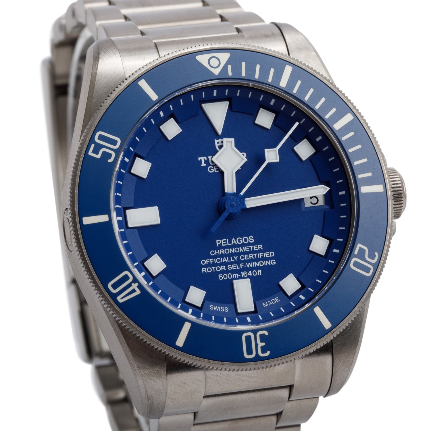 Tudor 2023 Titanium Blue Dial Pelagos 42 MM Automatic Watch 25600TB w/ Box, Papers & Extra Straps