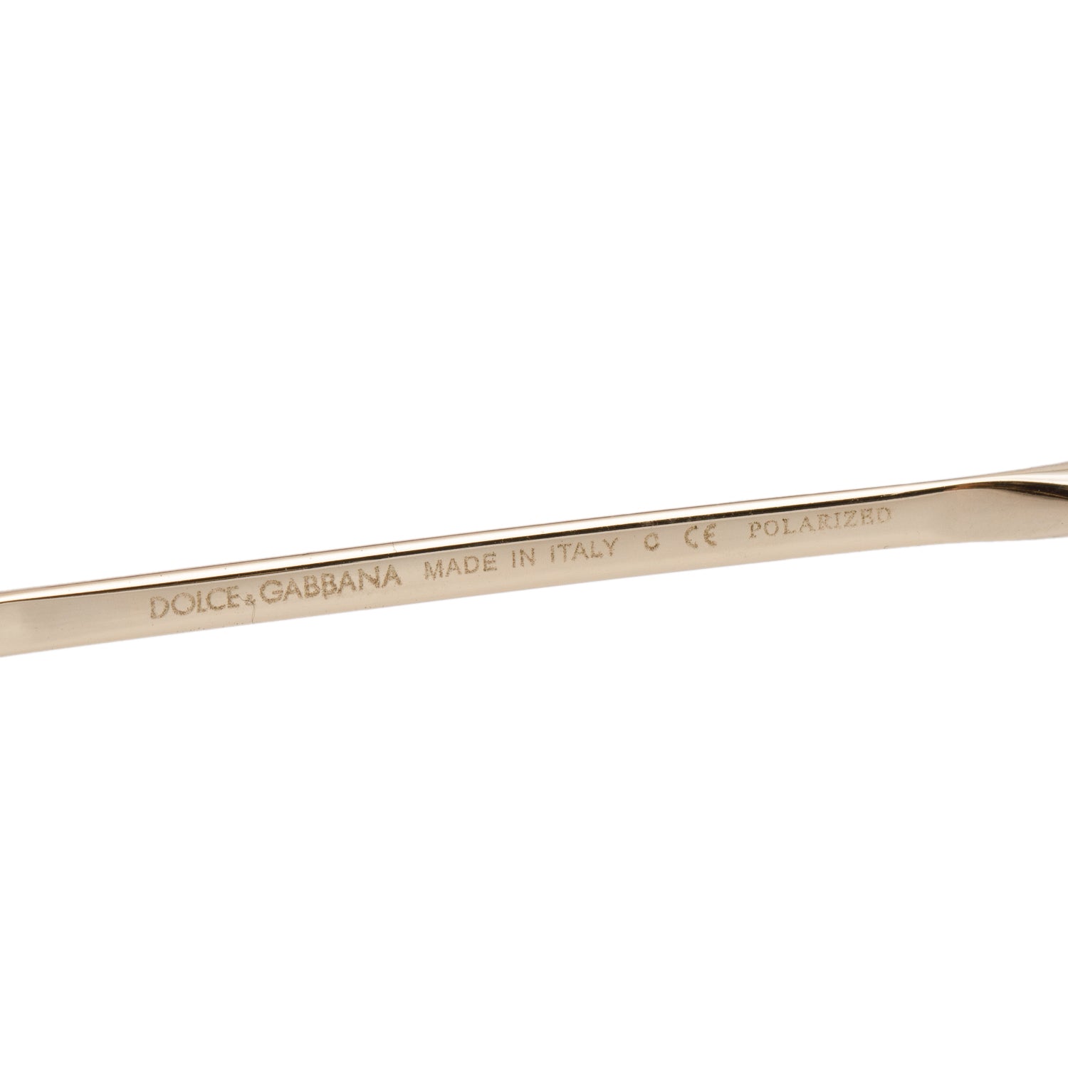 Dolce & Gabbana DG2200 Black Gold-Tone Aviator Sunglasses