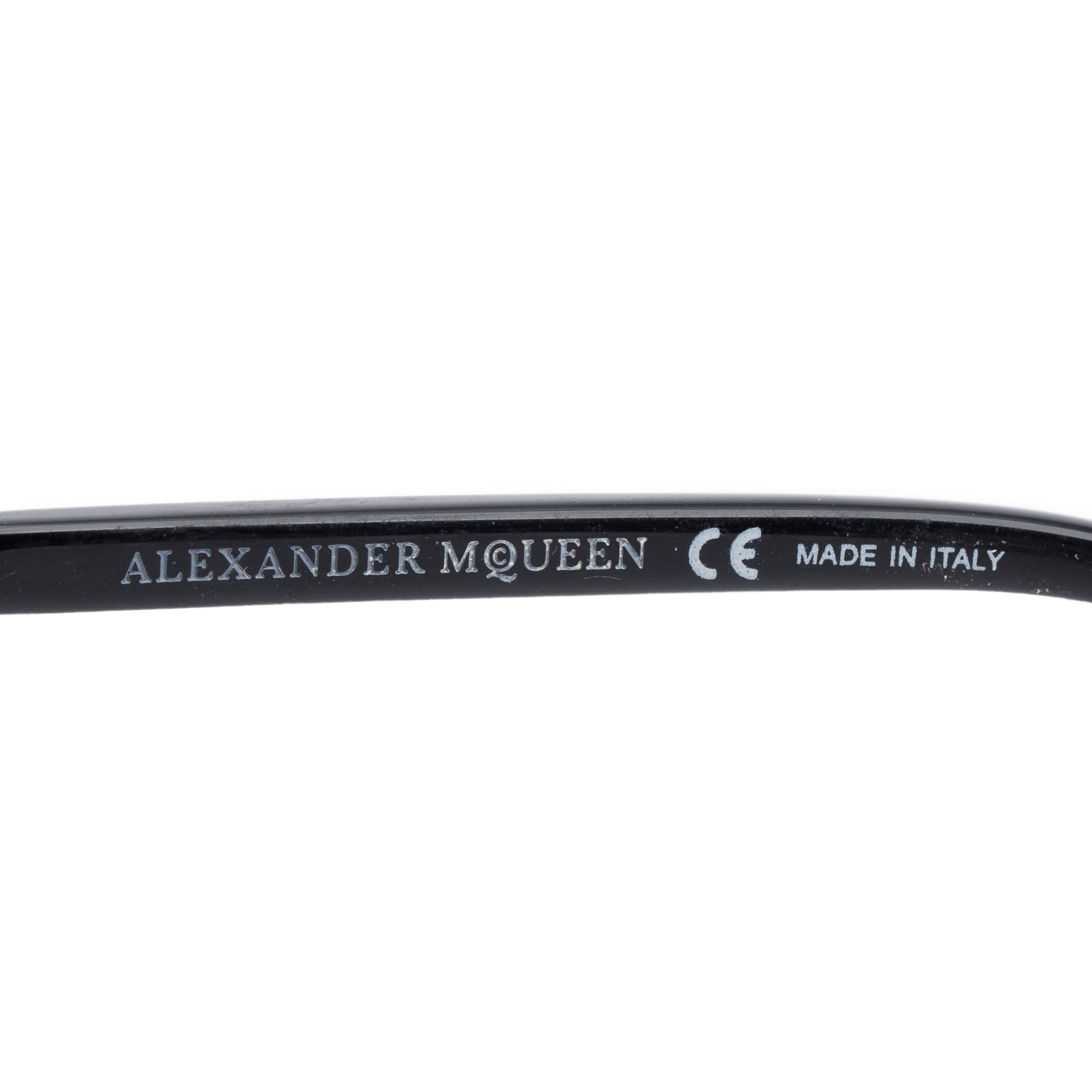 Alexander McQueen AM0020S Black Acetate Aviator Sunglasses