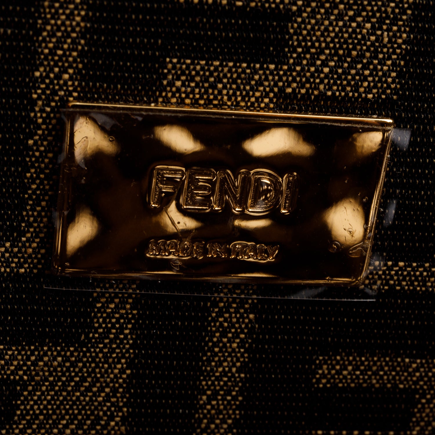 Fendi FF Zucca Woven Interlace Medium Peekaboo Bag w/ Strap