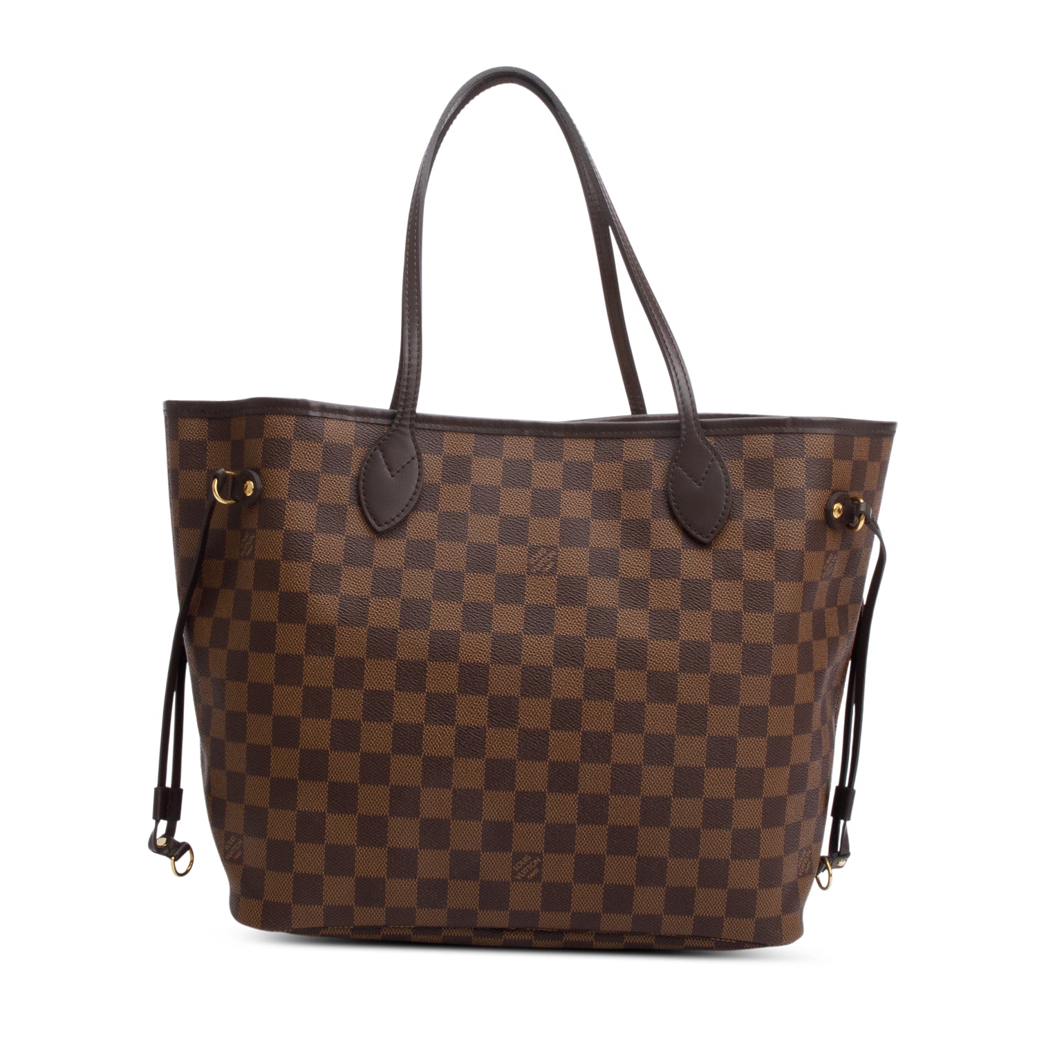 Louis Vuitton Damier Ebene Neverfull MM w/ Pouch & Box