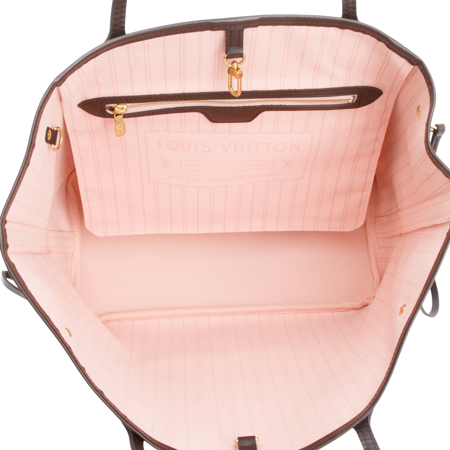 Louis Vuitton Damier Ebene Neverfull MM w/ Pouch & Box