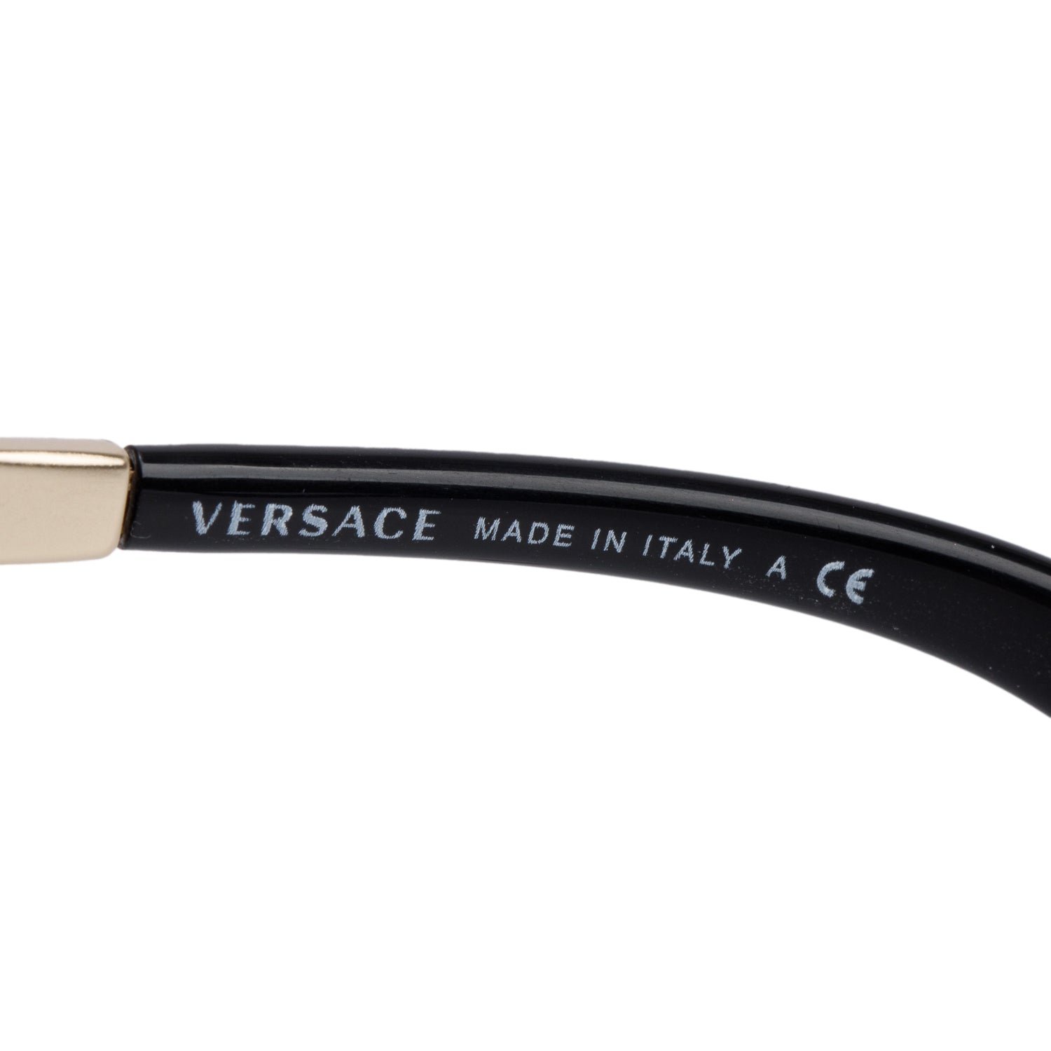 Versace 2177 Black Acetate Silver Tone Metal Medusa Studded Cat-Eye Sunglasses w/ Case