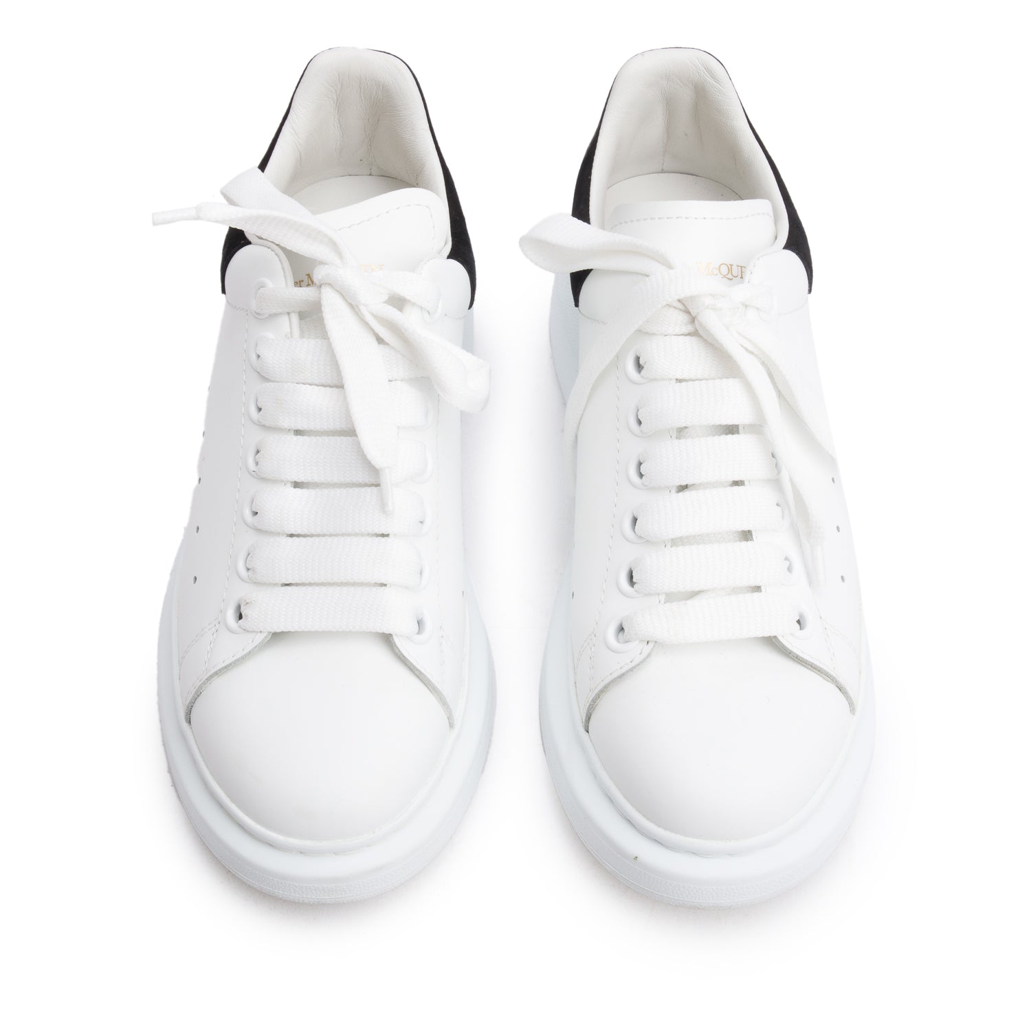 Alexander McQueen White Oversized Lace Sneakers, Size 37.5 w/ Box