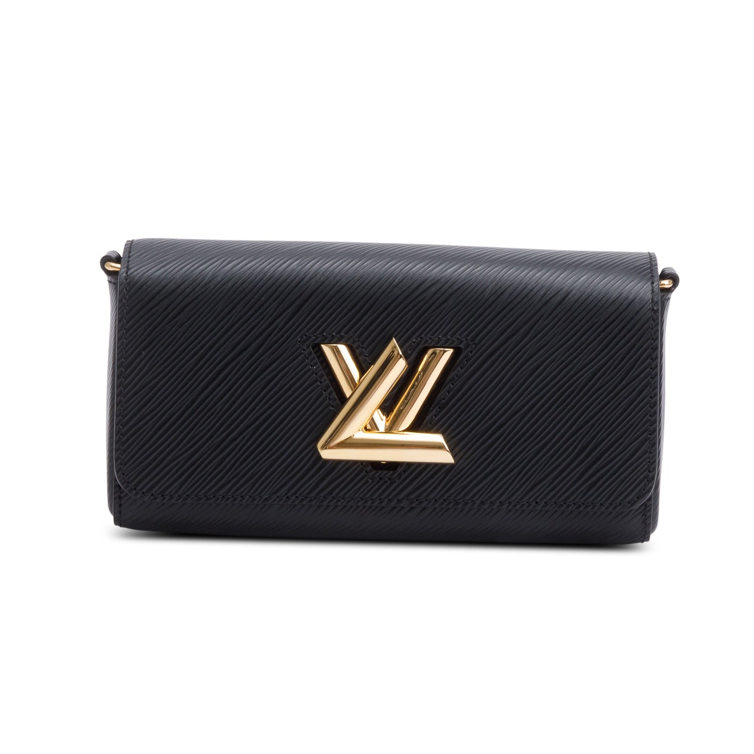 Louis Vuitton Black Epi Leather Twist West Pochette Bag w/ Straps