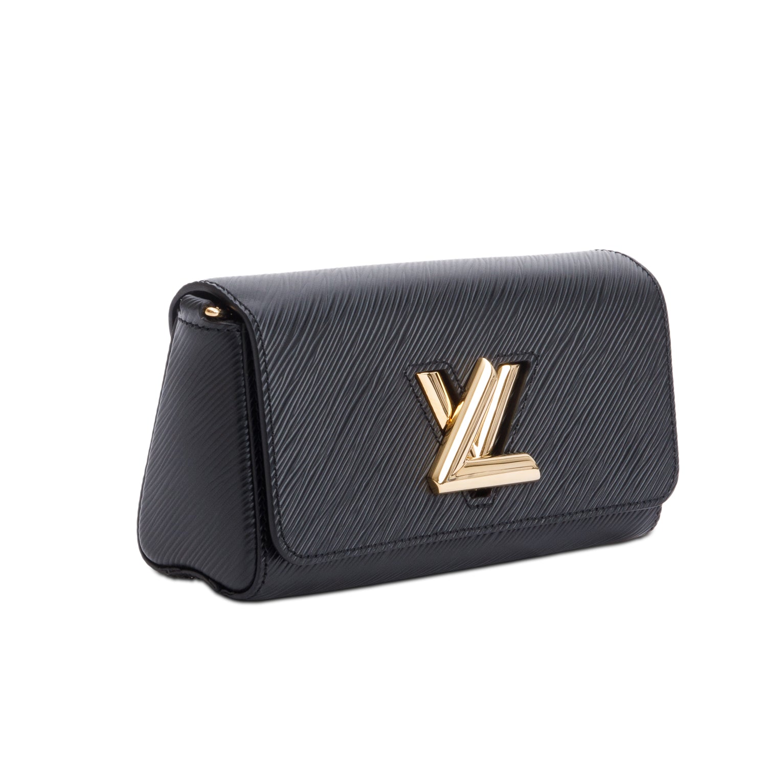 Louis Vuitton Black Epi Leather Twist West Pochette Bag w/ Straps