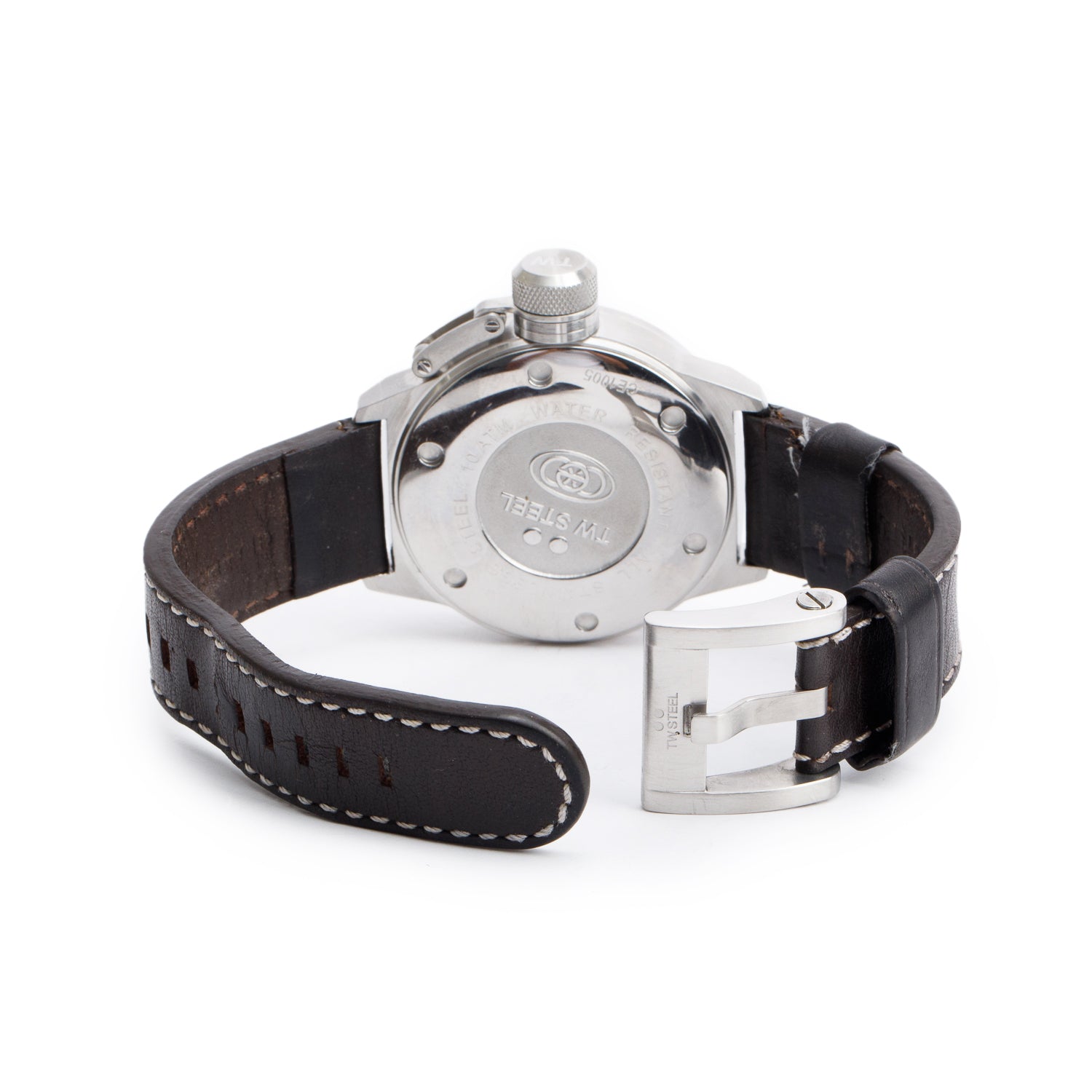 TW Steel Stainless Steel CEO Canteen 45 MM Day Date Quartz Watch CE1005 w/ Box & Papers