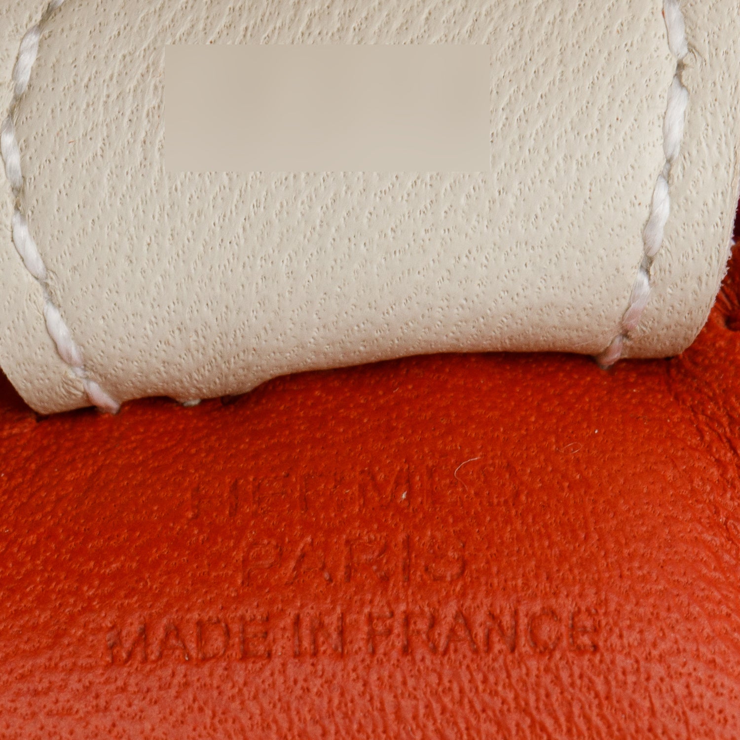 Hermes 2023 Cornaline/Craie/Magnolia Milo Lambskin Leather Rodeo Horse Bag Charm PM