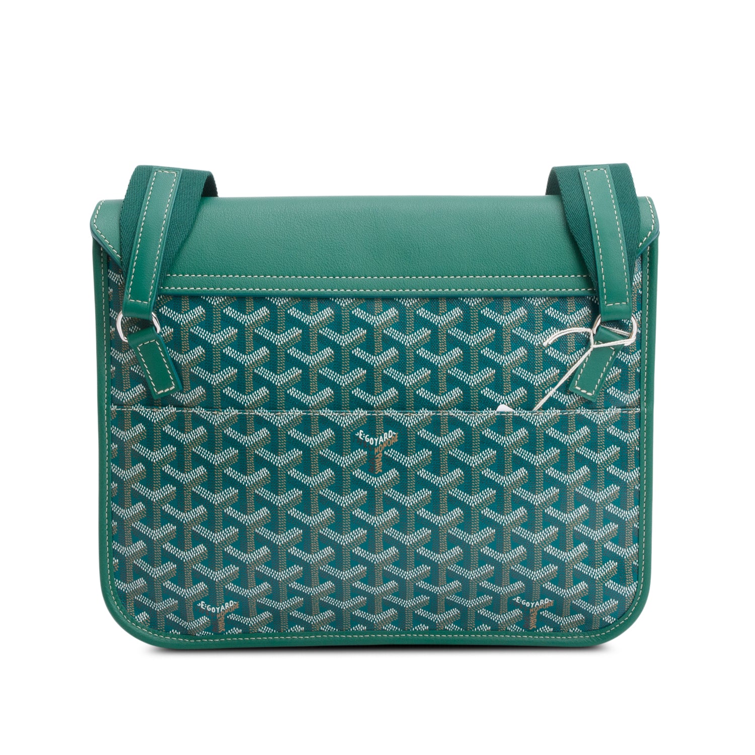Goyard 2025 Green Monogram Canvas Coursier Messenger Bag