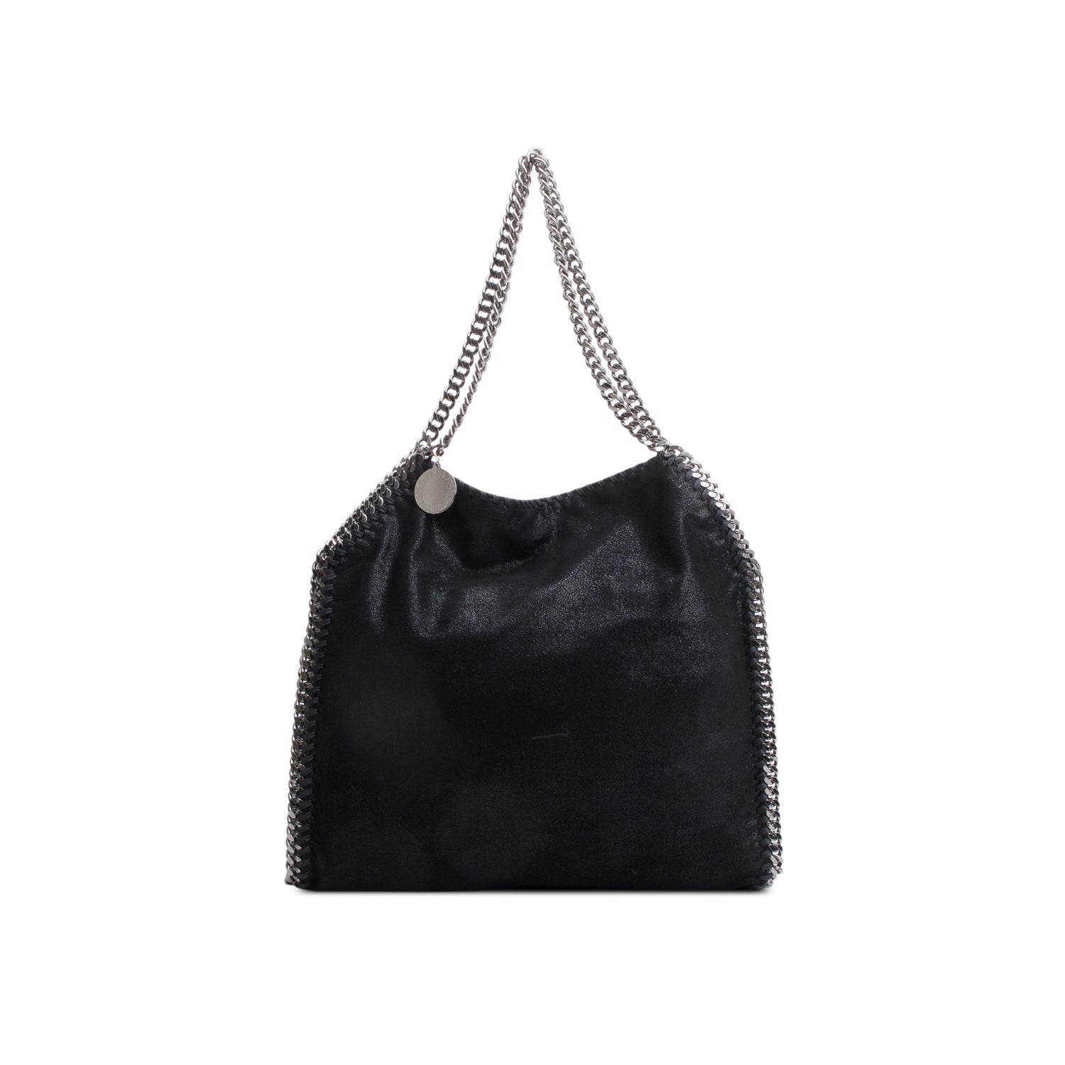 Stella McCartney Black Shaggy Deerskin Falabella tote