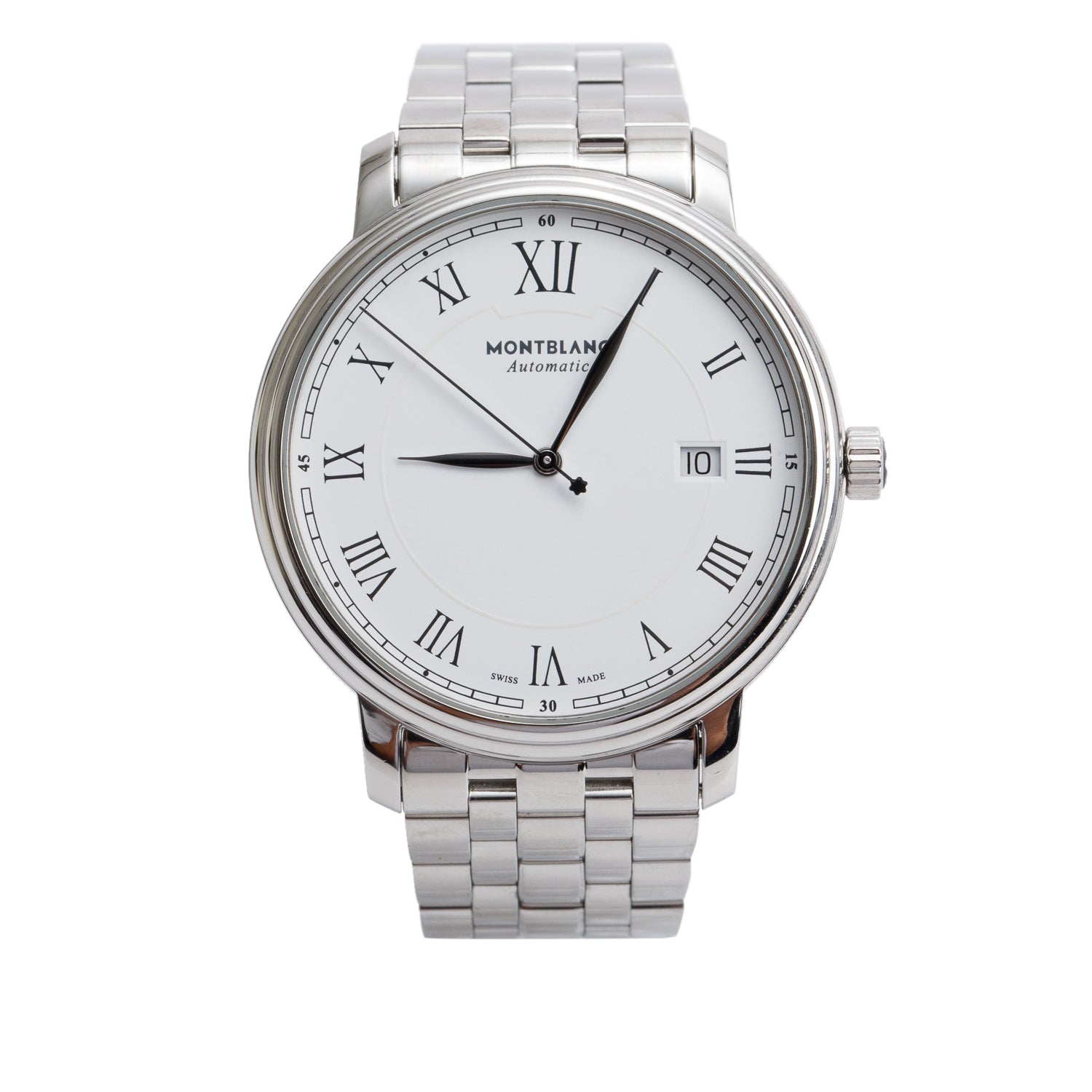 Montblanc 2022 Stainless Steel Tradition 40 MM Automatic Watch w/ Box & Papers