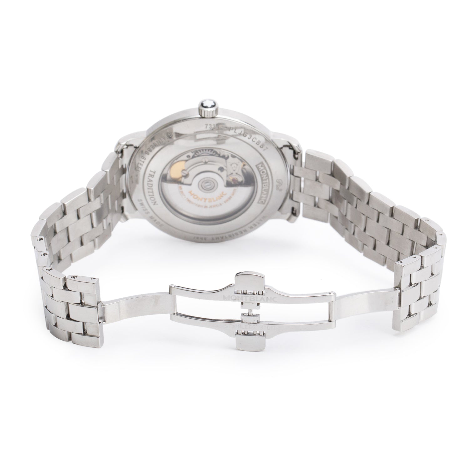 Montblanc 2022 Stainless Steel Tradition 40 MM Automatic Watch w/ Box & Papers