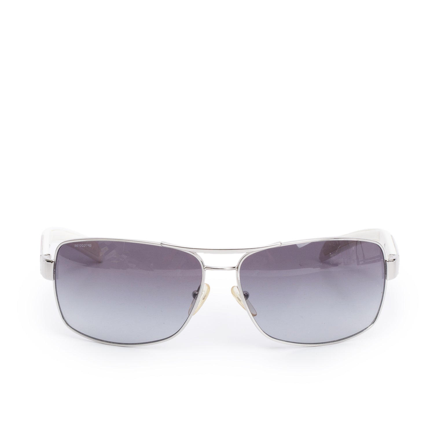 Prada SPS 54I White Linea Rossa Aviator Sunglasses w/ Case