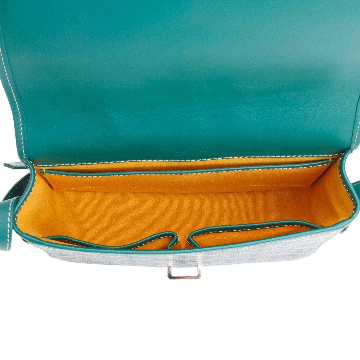 Goyard 2021 Green Leather & Monogram Canvas Belvedere II PM Crossbody Bag