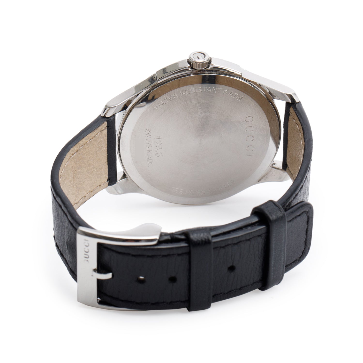 Gucci Stainless Steel G-Timeless 40 MM Quartz Watch Black GG Pattern Diamond Dial YA126305