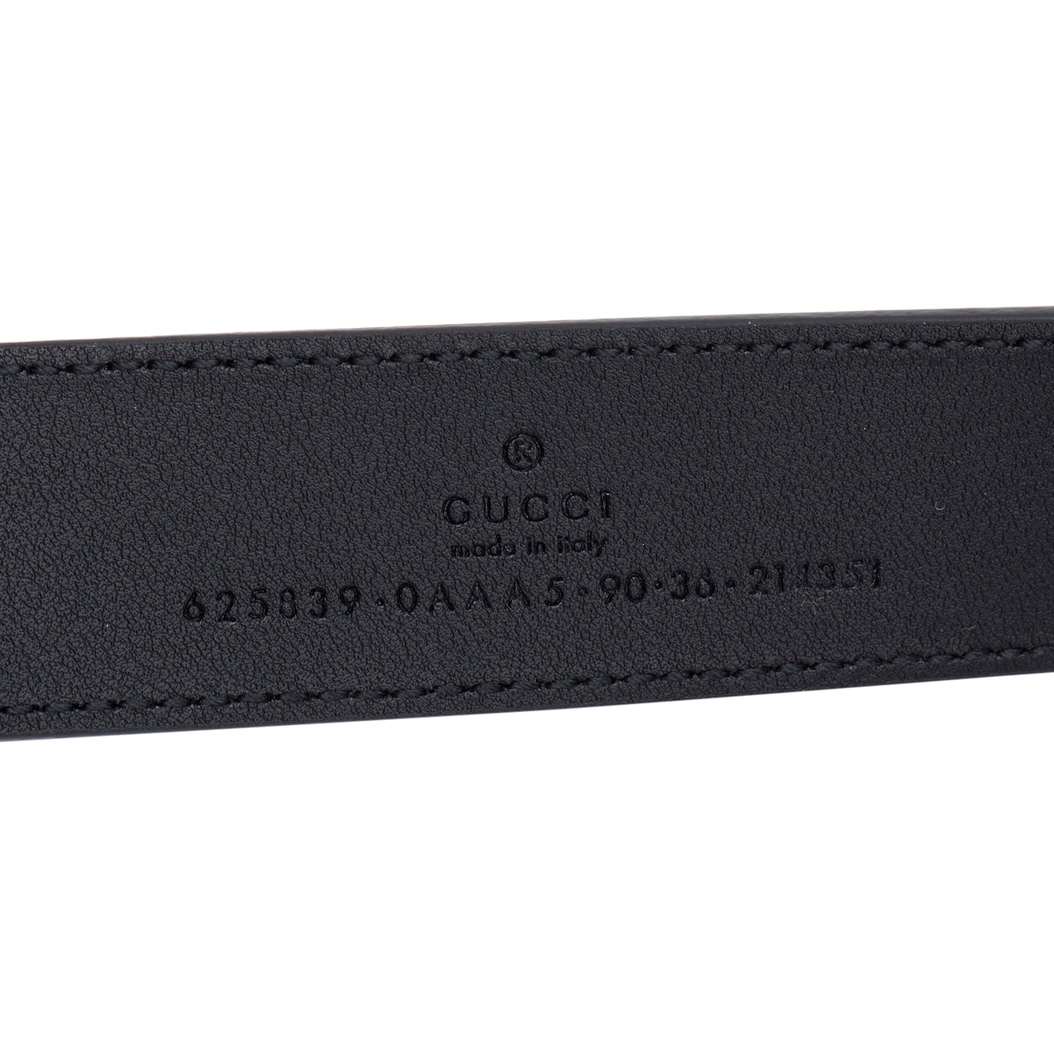 Gucci Black GG Marmont Thin Belt, 90 36