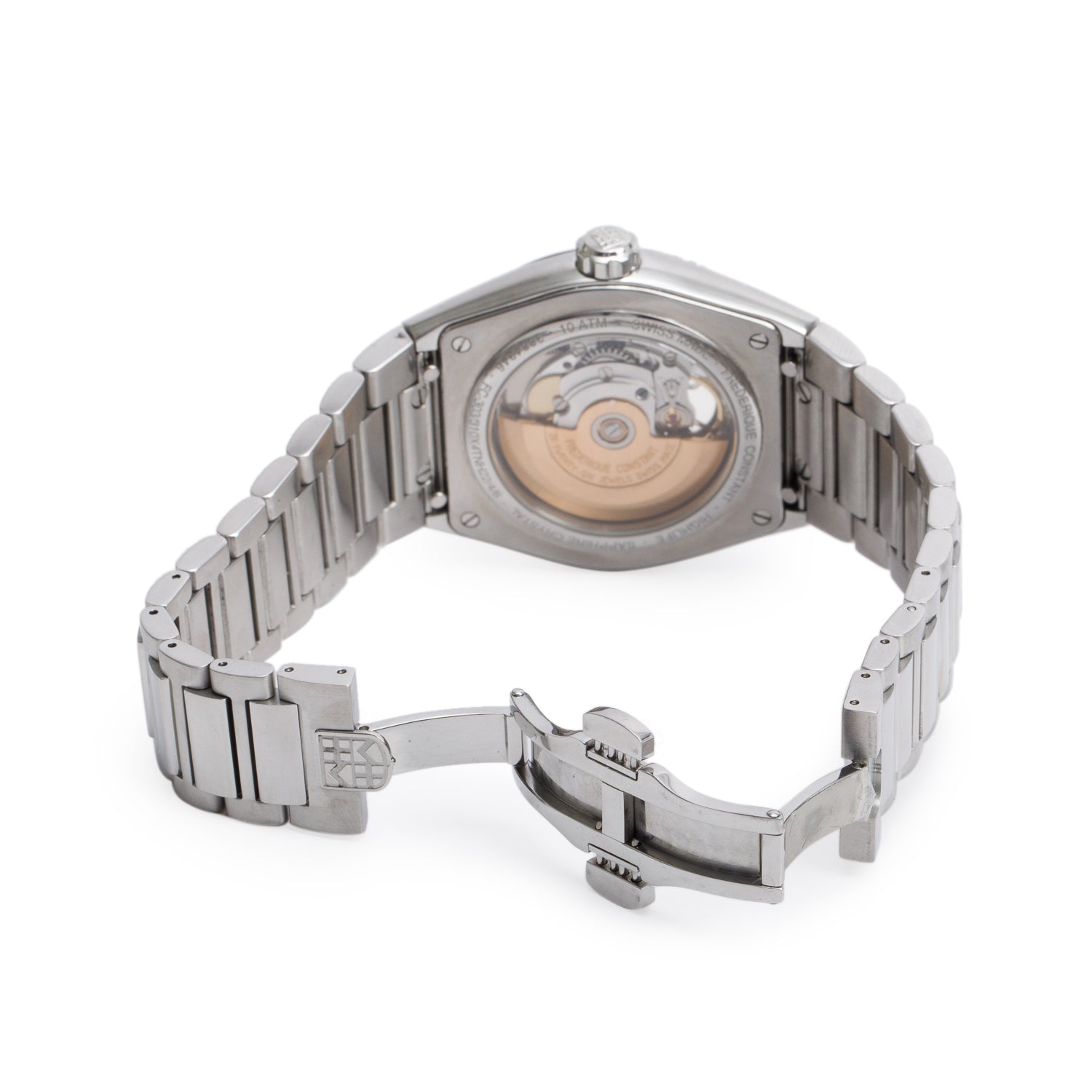 Frederique Constant 2023 Stainless Steel Highlife Heart Beat 41 MM Automatic Watch Blue Dial w/ Box, Papers & Extra Strap