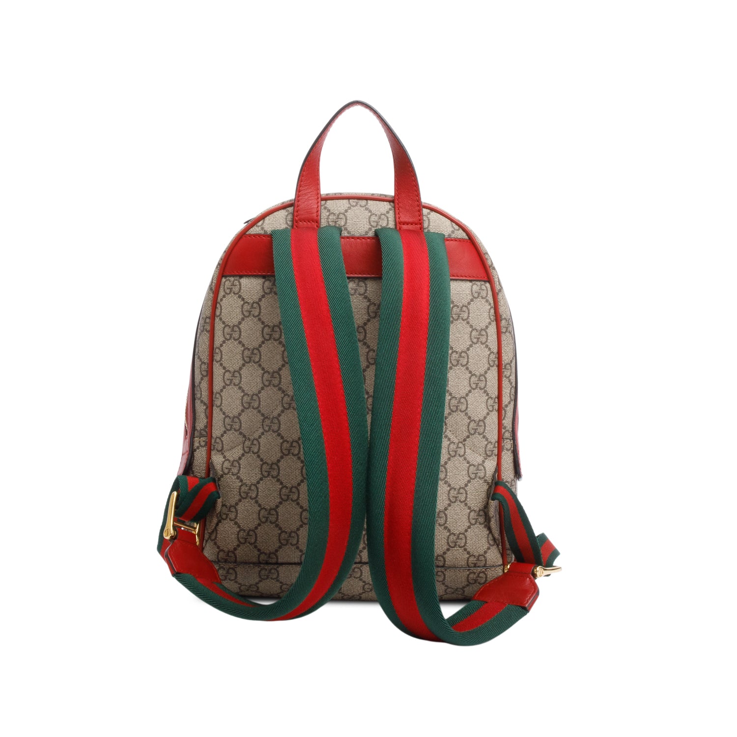 Gucci GG Supreme Monogram Web Kingsnake Heart Embroidered Small Day Backpack