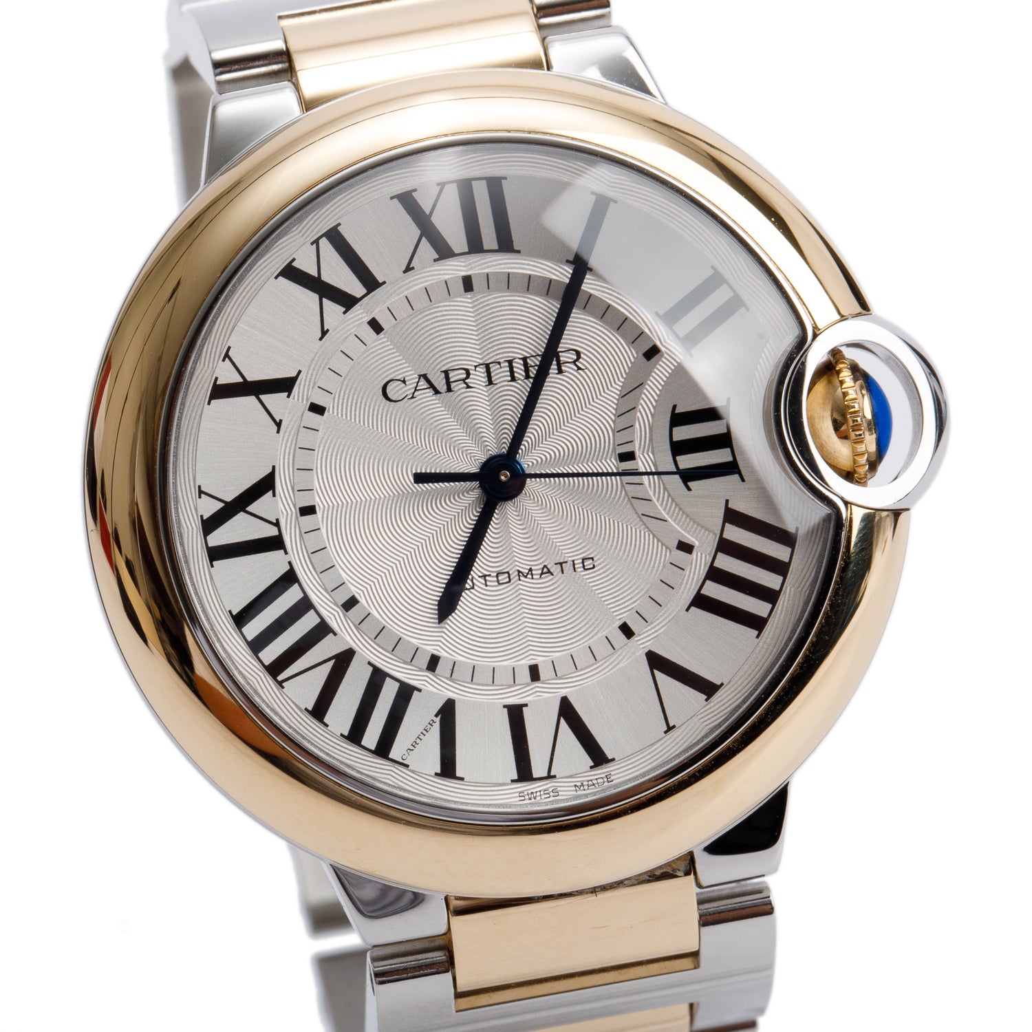 Cartier 2025 Stainless Steel & 18k Yellow Gold Ballon Bleu de Cartier 36 MM Automatic Watch 4406 w/ Box & Papers