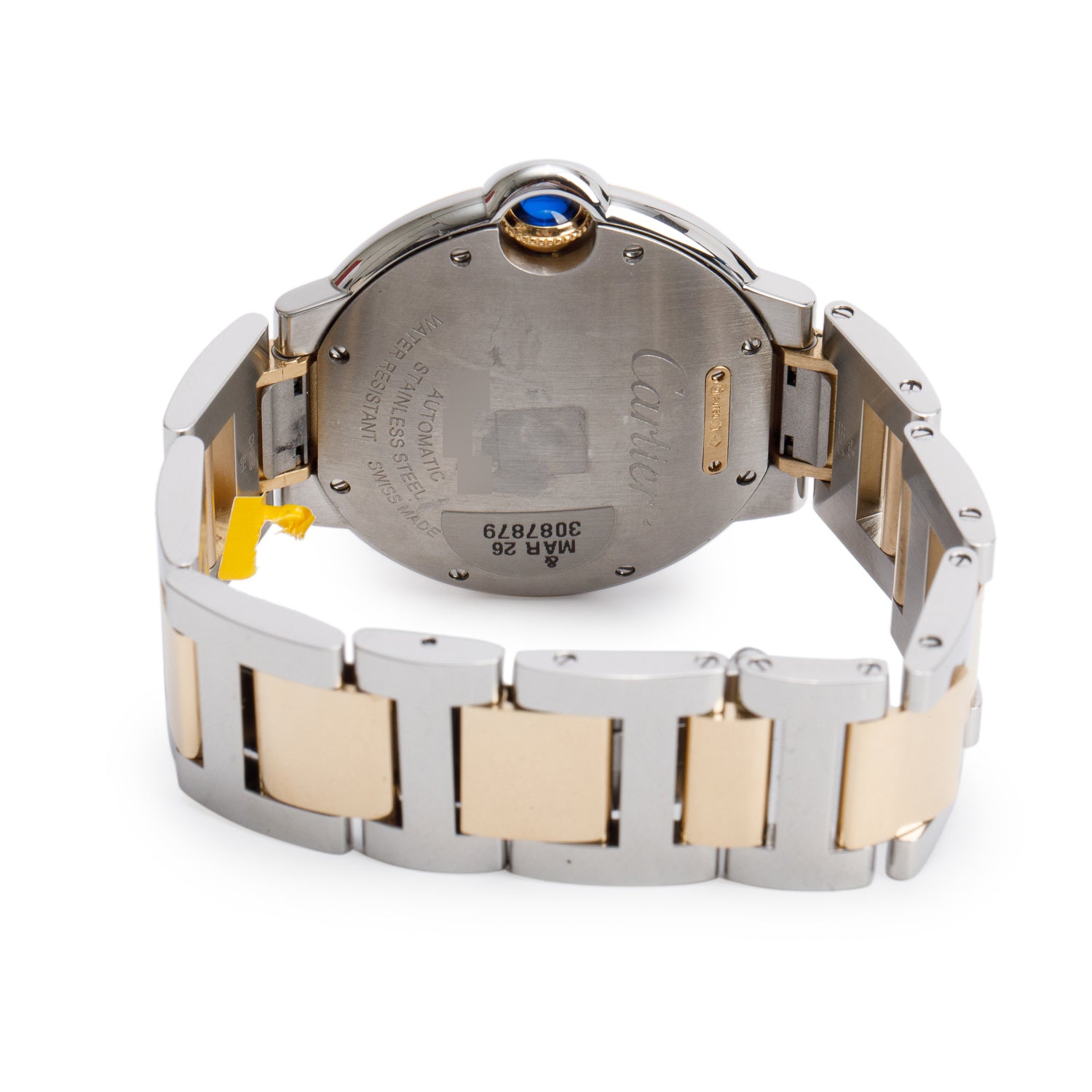 Cartier 2025 Stainless Steel & 18k Yellow Gold Ballon Bleu de Cartier 36 MM Automatic Watch 4406 w/ Box & Papers