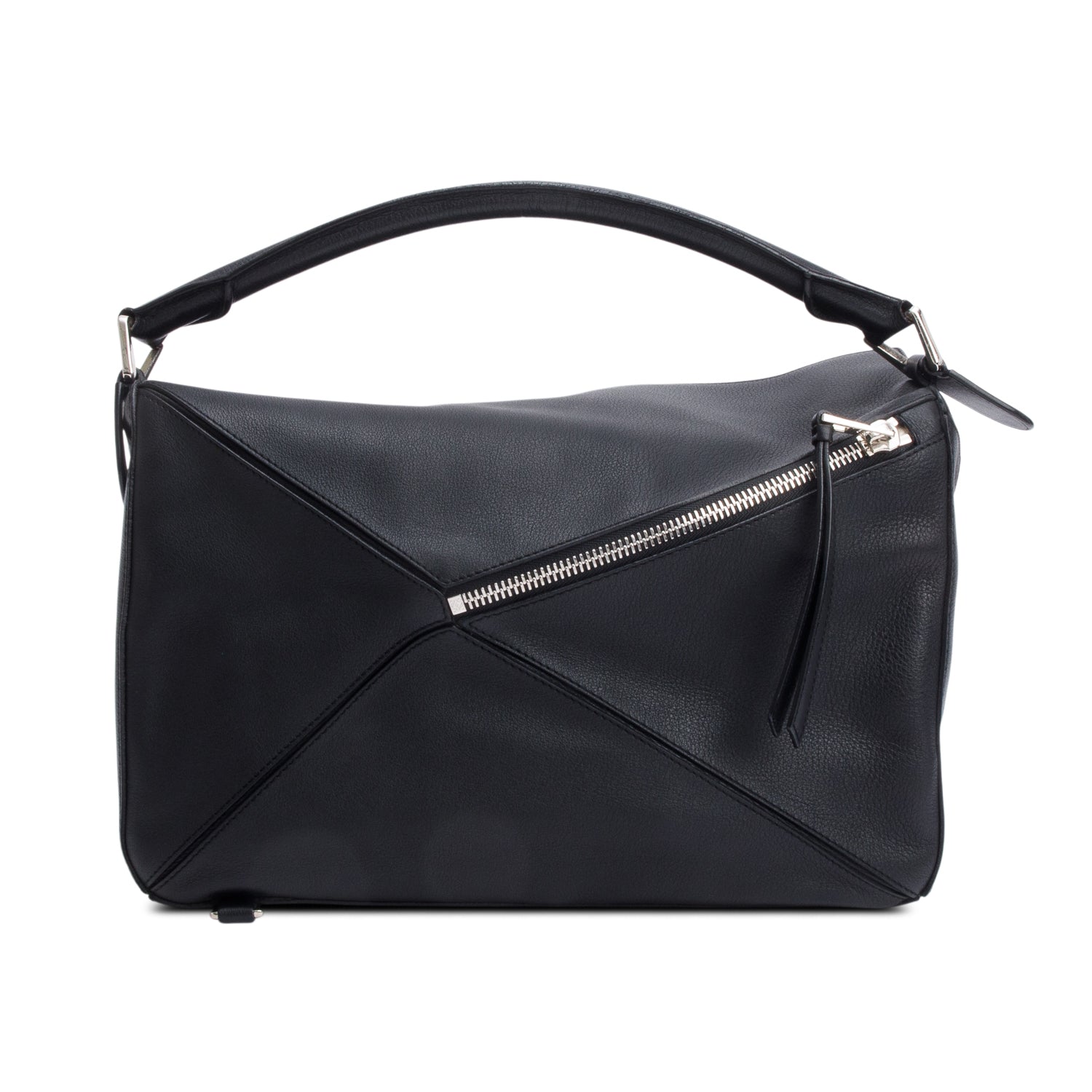 Loewe Black Calfskin Leather Large Puzzle Edge Bag