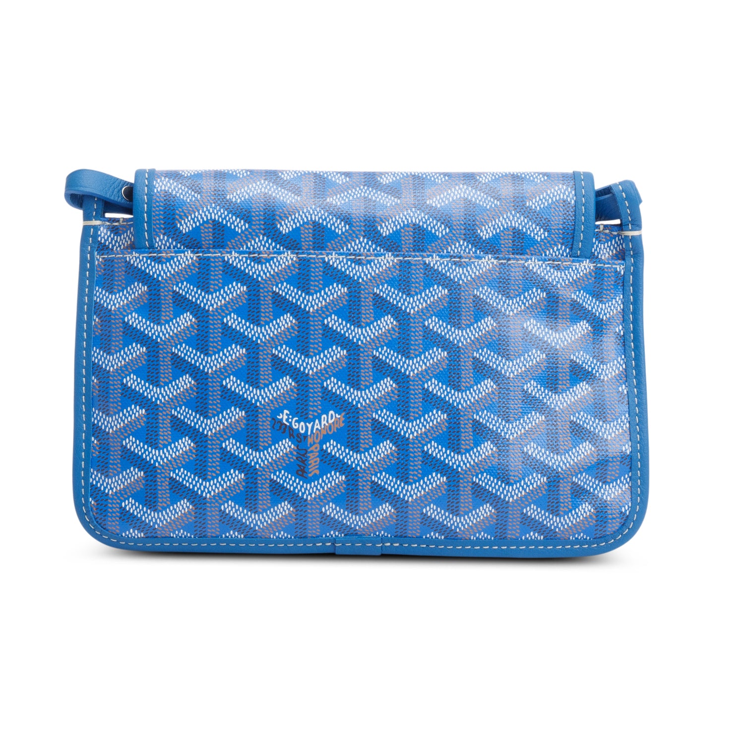 Goyard 2024 Blue Monogram Coated Canvas Plumet Crossbody Bag